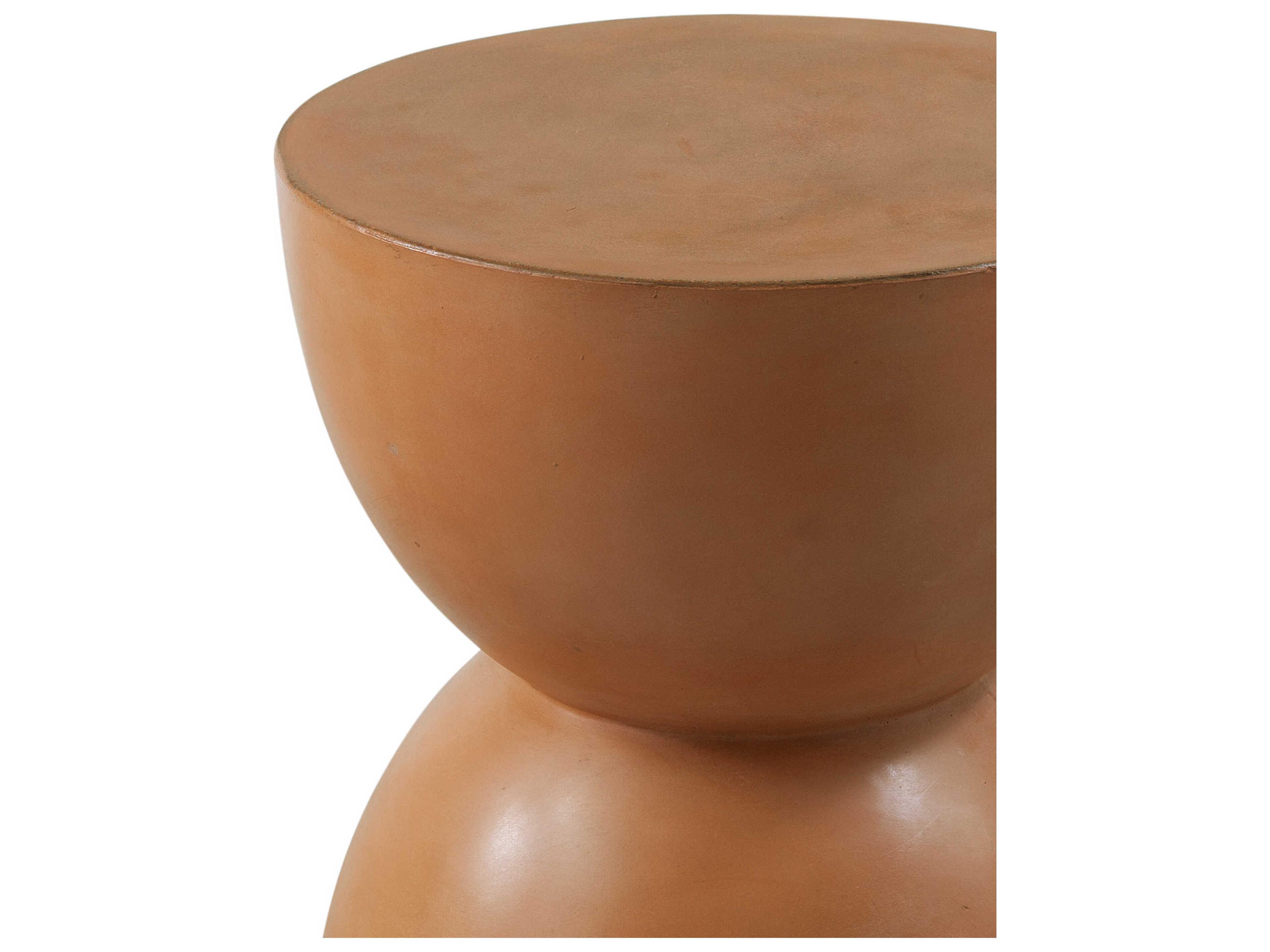 Bassett Mirror Alejandro Round Wood Orange End Table