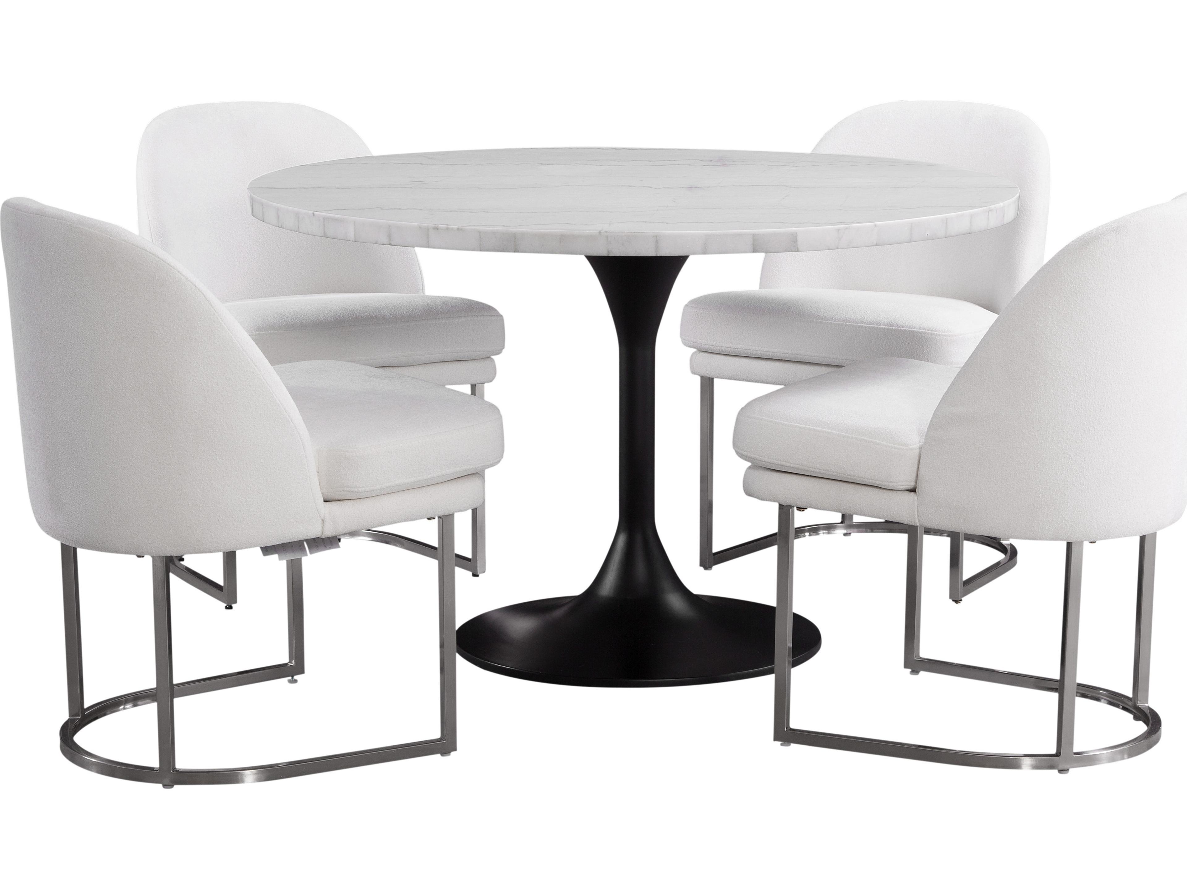 Bassett Mirror Round Marble Dining Table