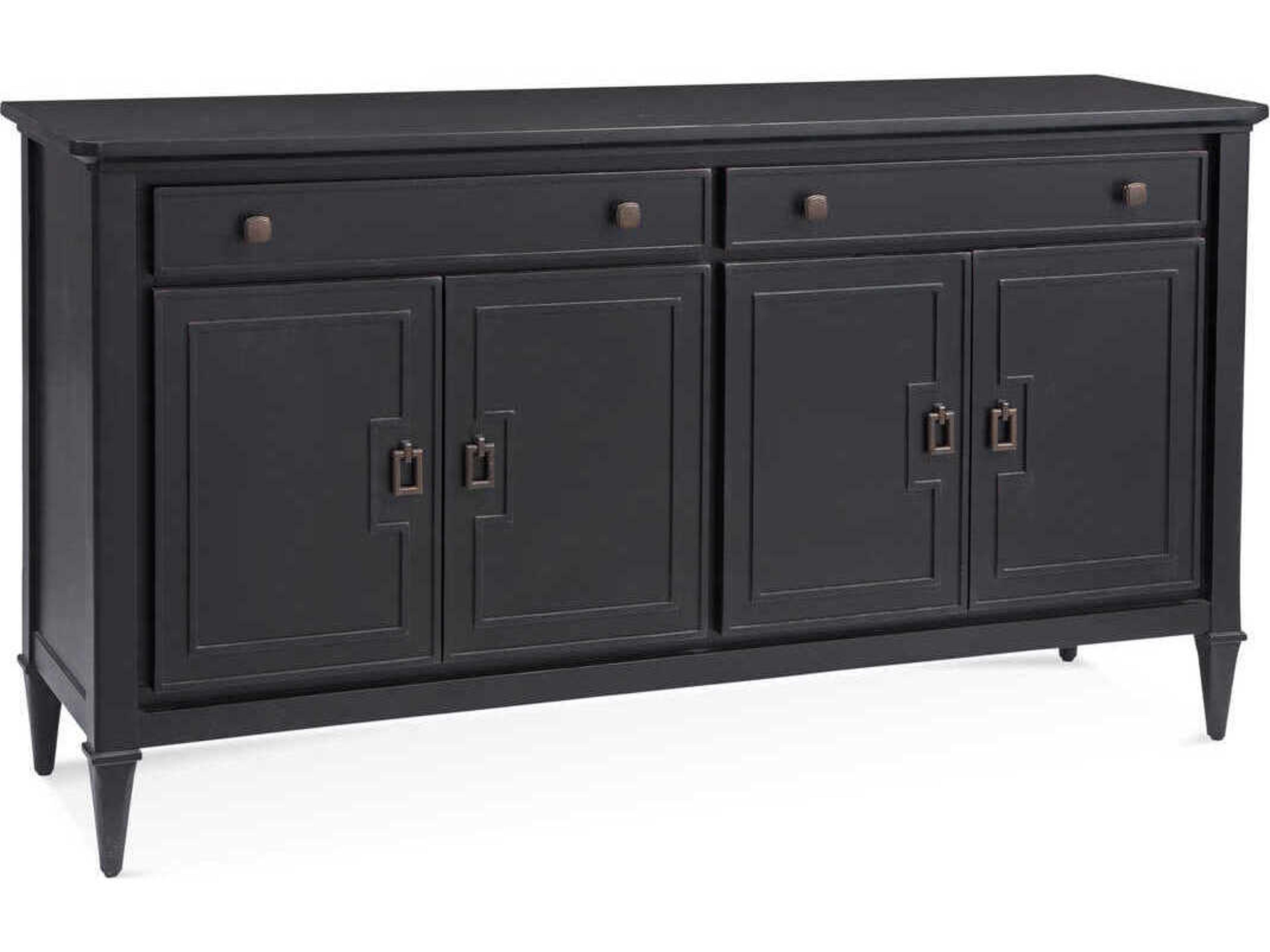Hudson 66" Antique Black Sideboard
