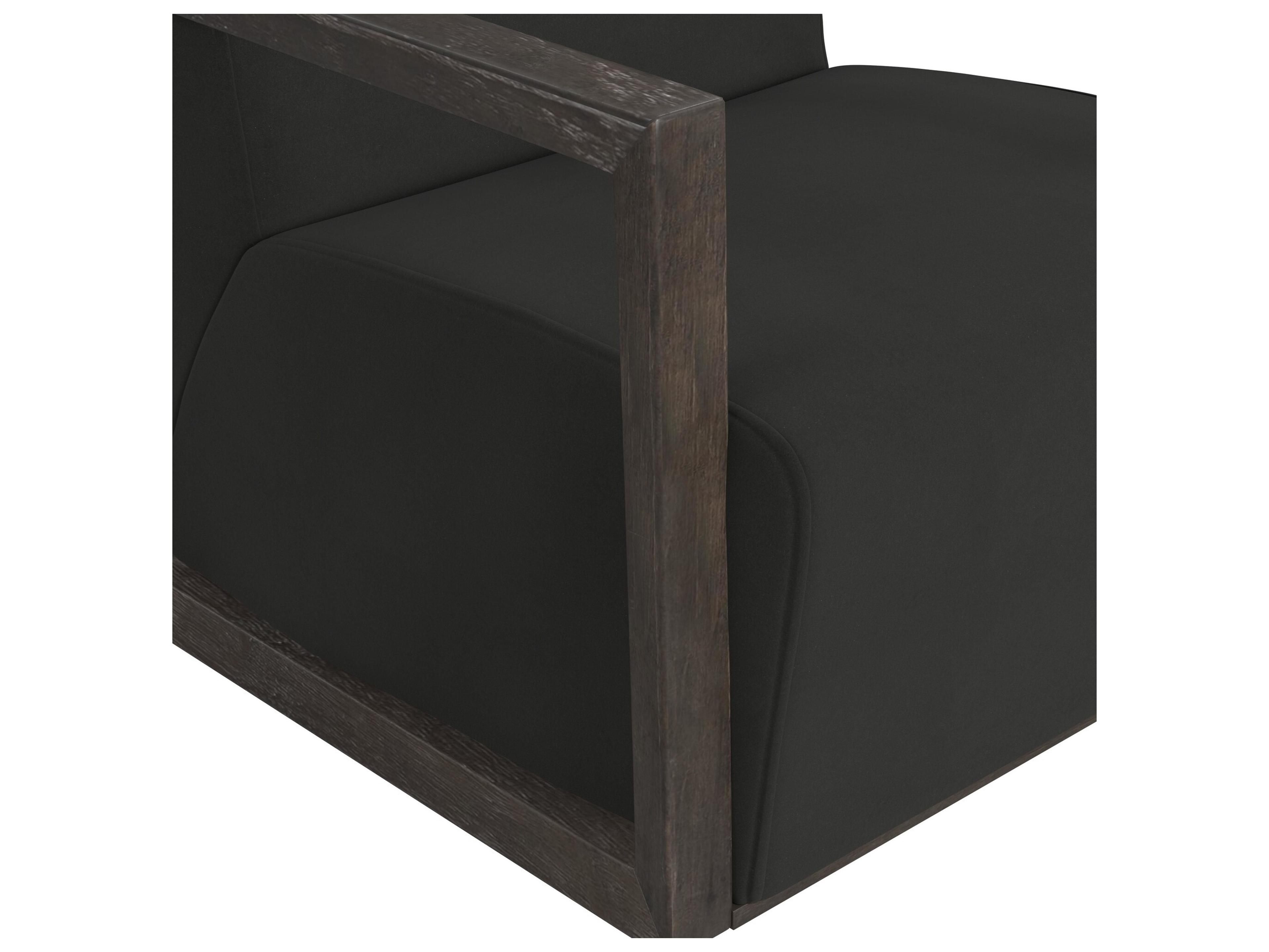 Bassett Mirror Asher Black Fabric Accent Chair