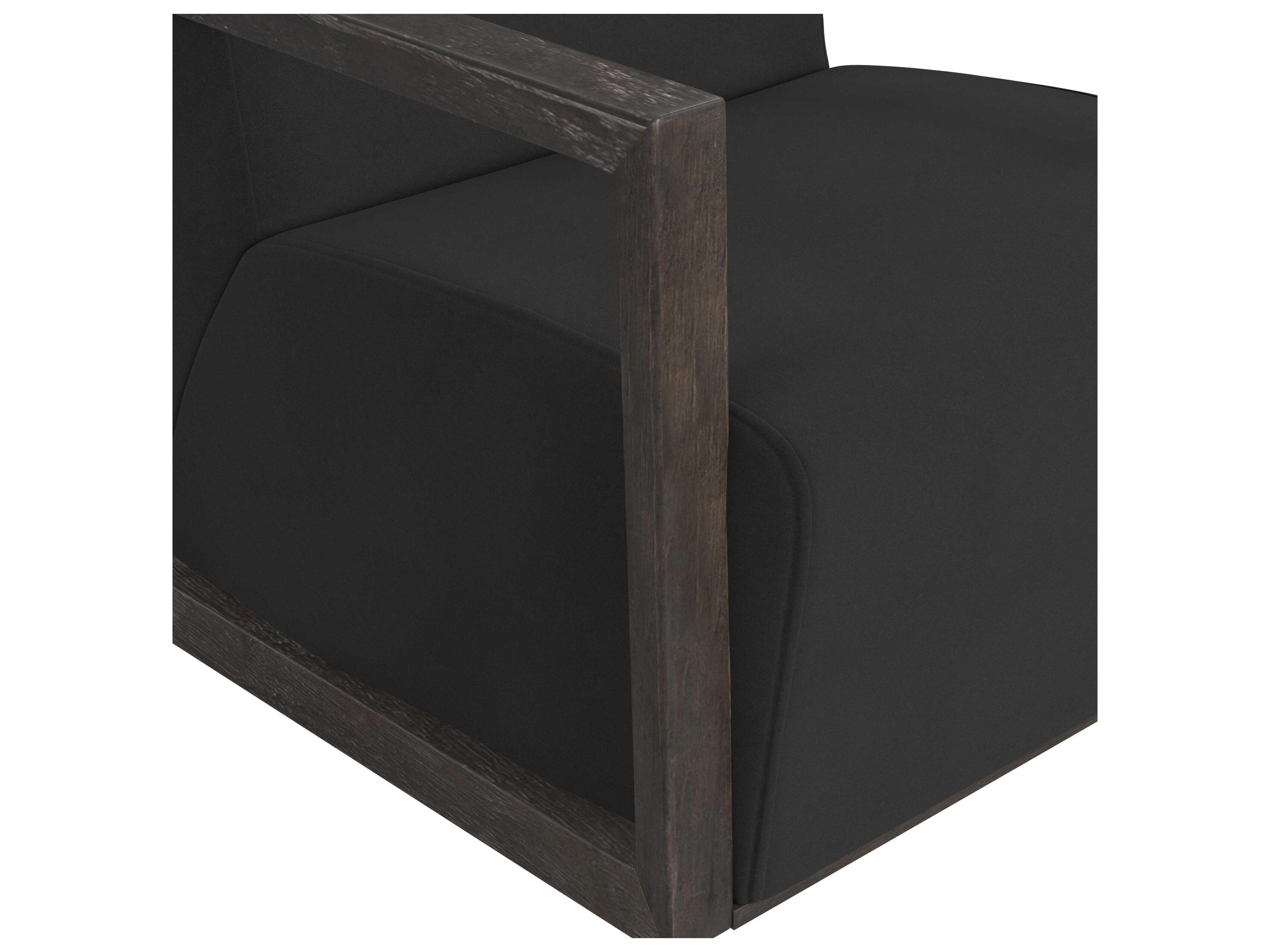 Bassett Mirror Asher Black Fabric Accent Chair