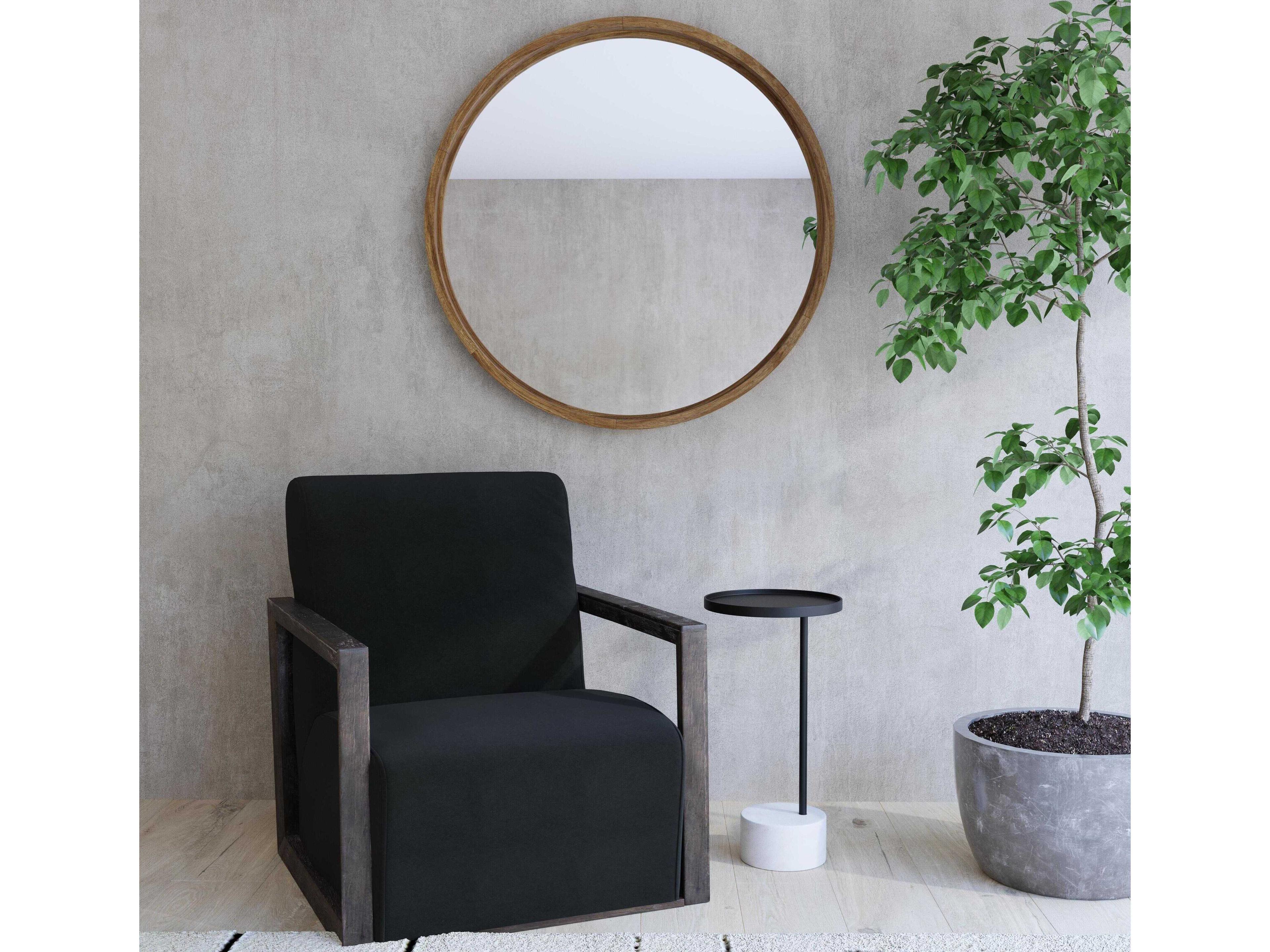 Bassett Mirror Asher Black Fabric Accent Chair