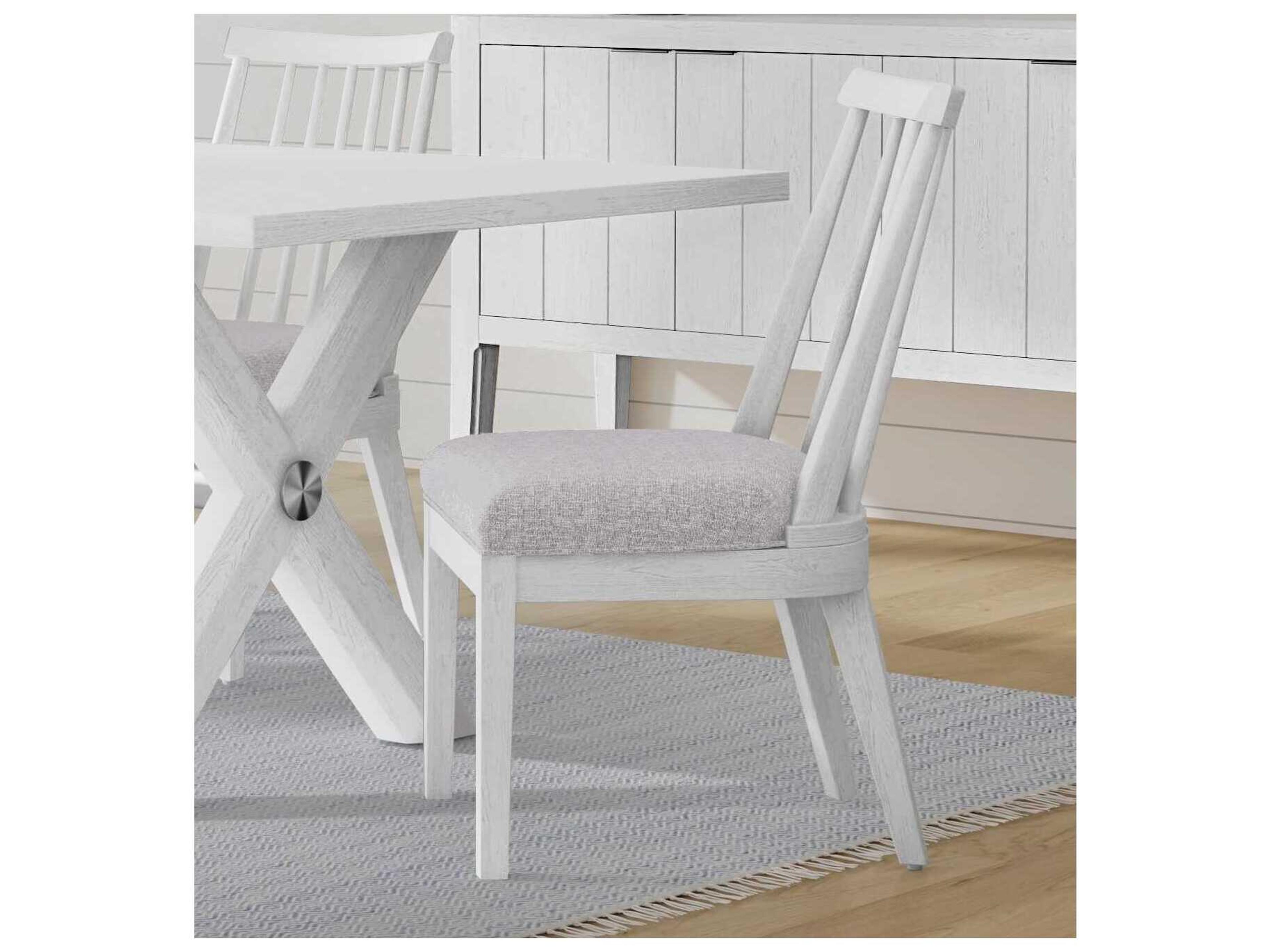 Bassett Mirror White Nadine Dining Chair Set of 2