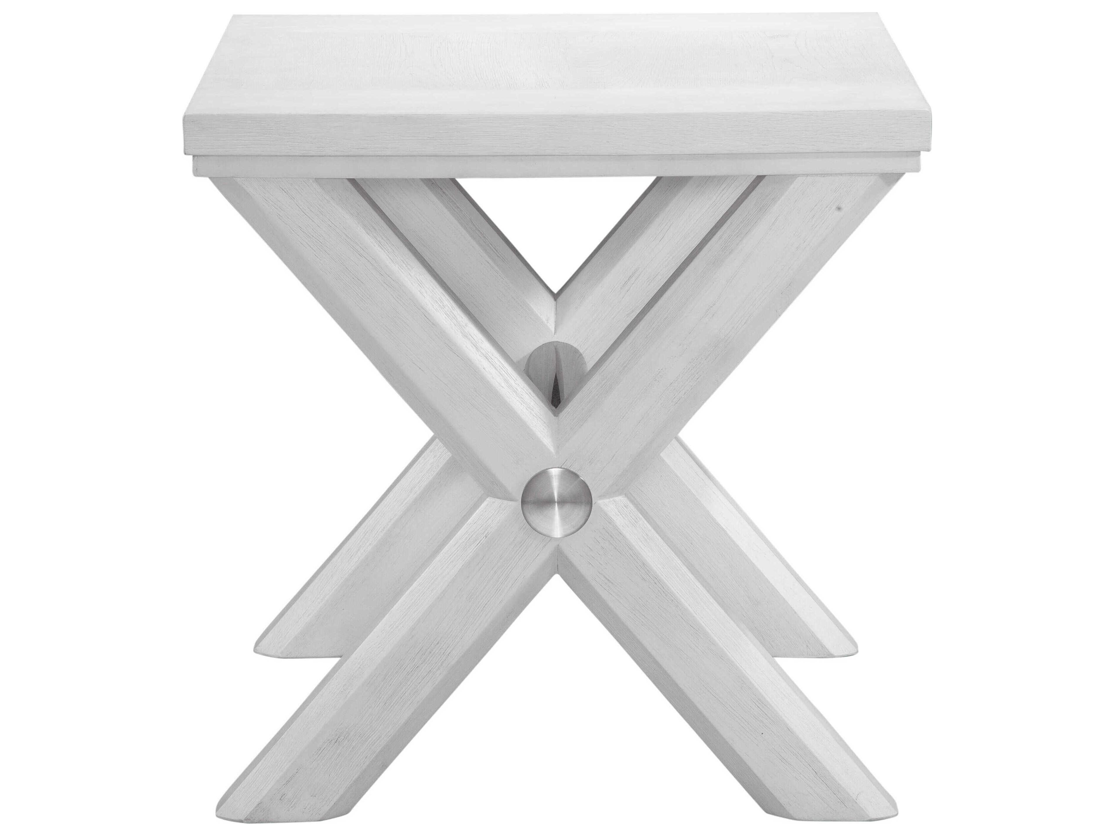 Bassett Mirror White Nadine End Table