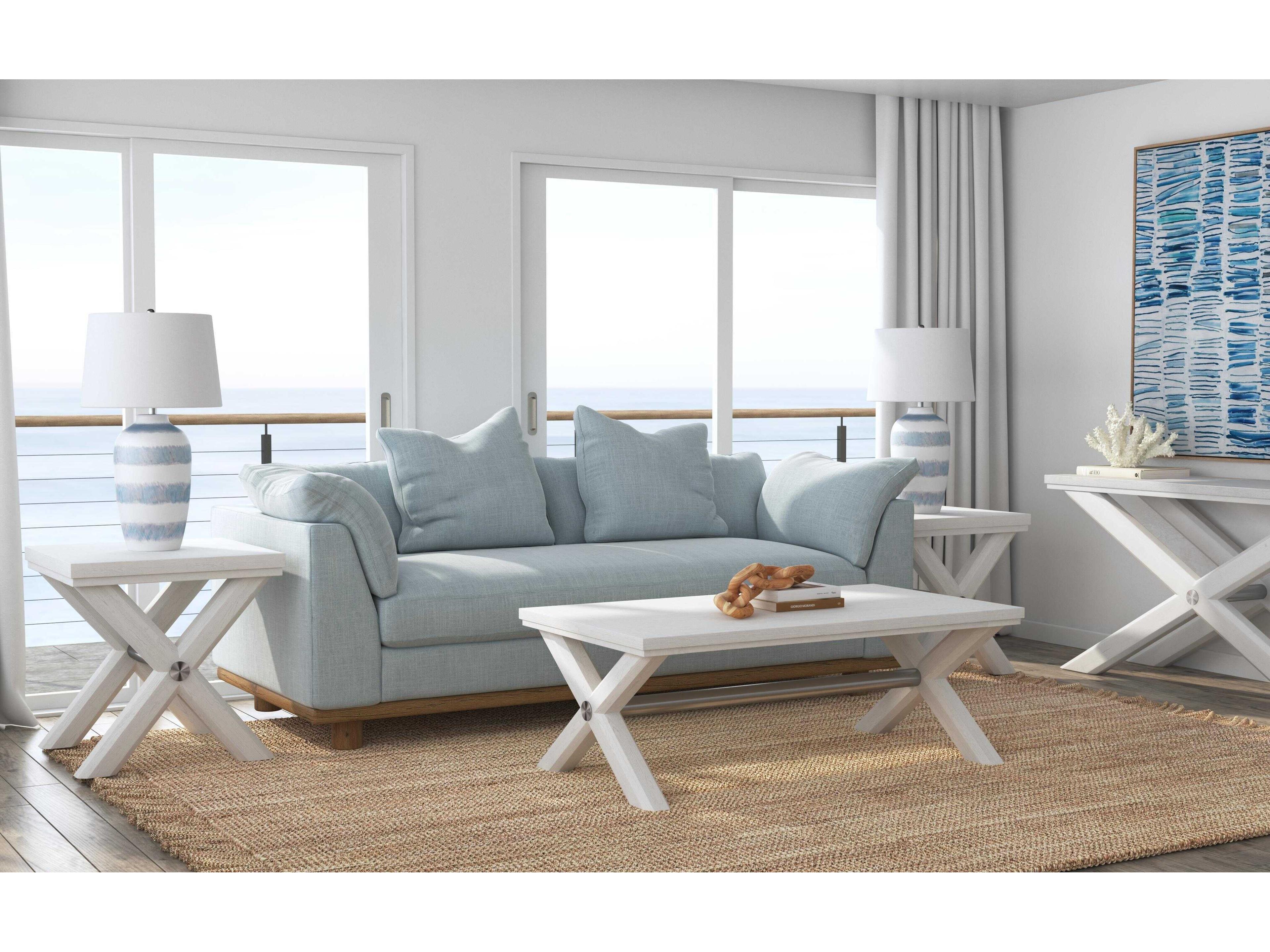 Bassett Mirror White Nadine End Table