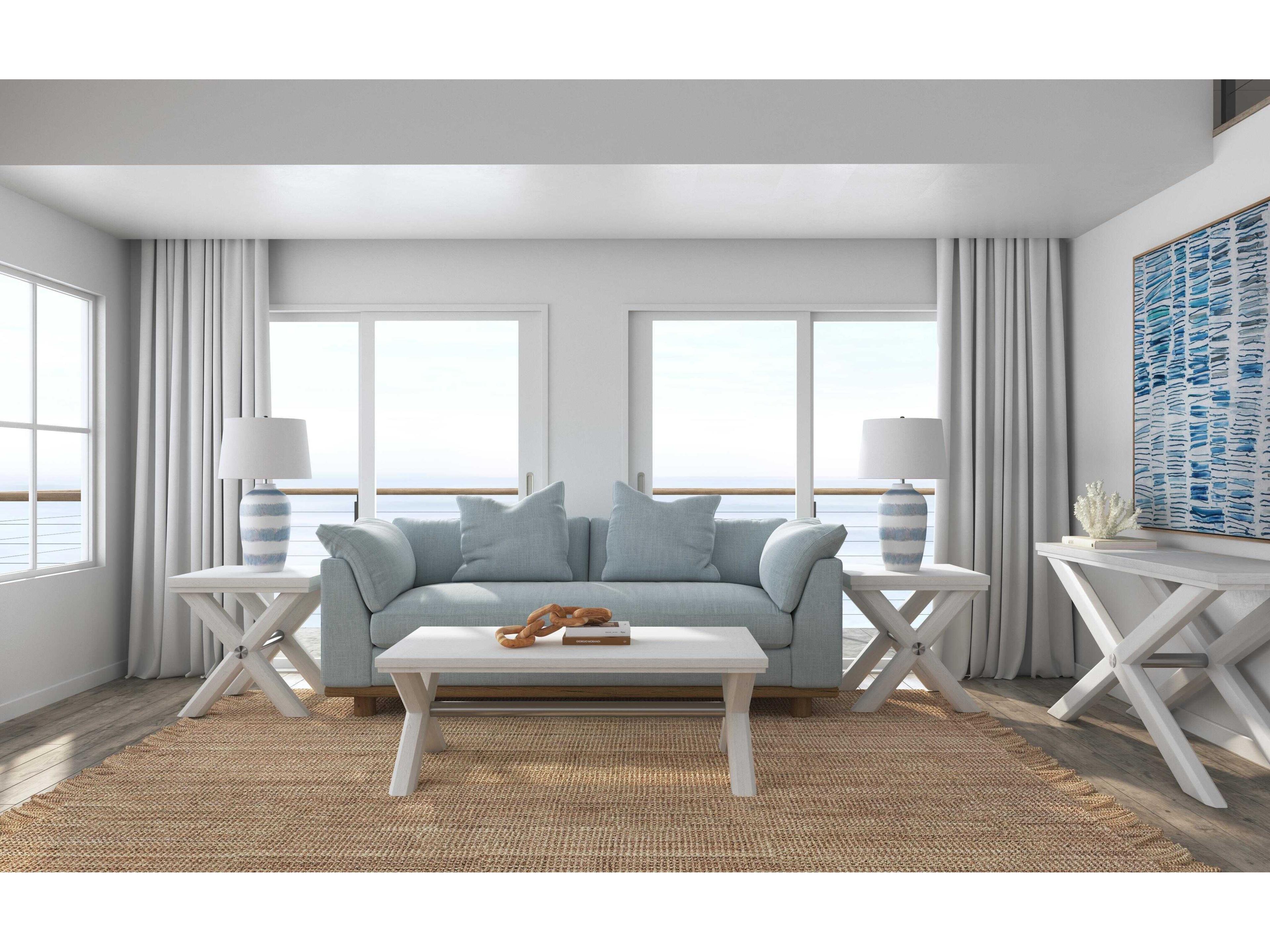 Bassett Mirror White Nadine End Table