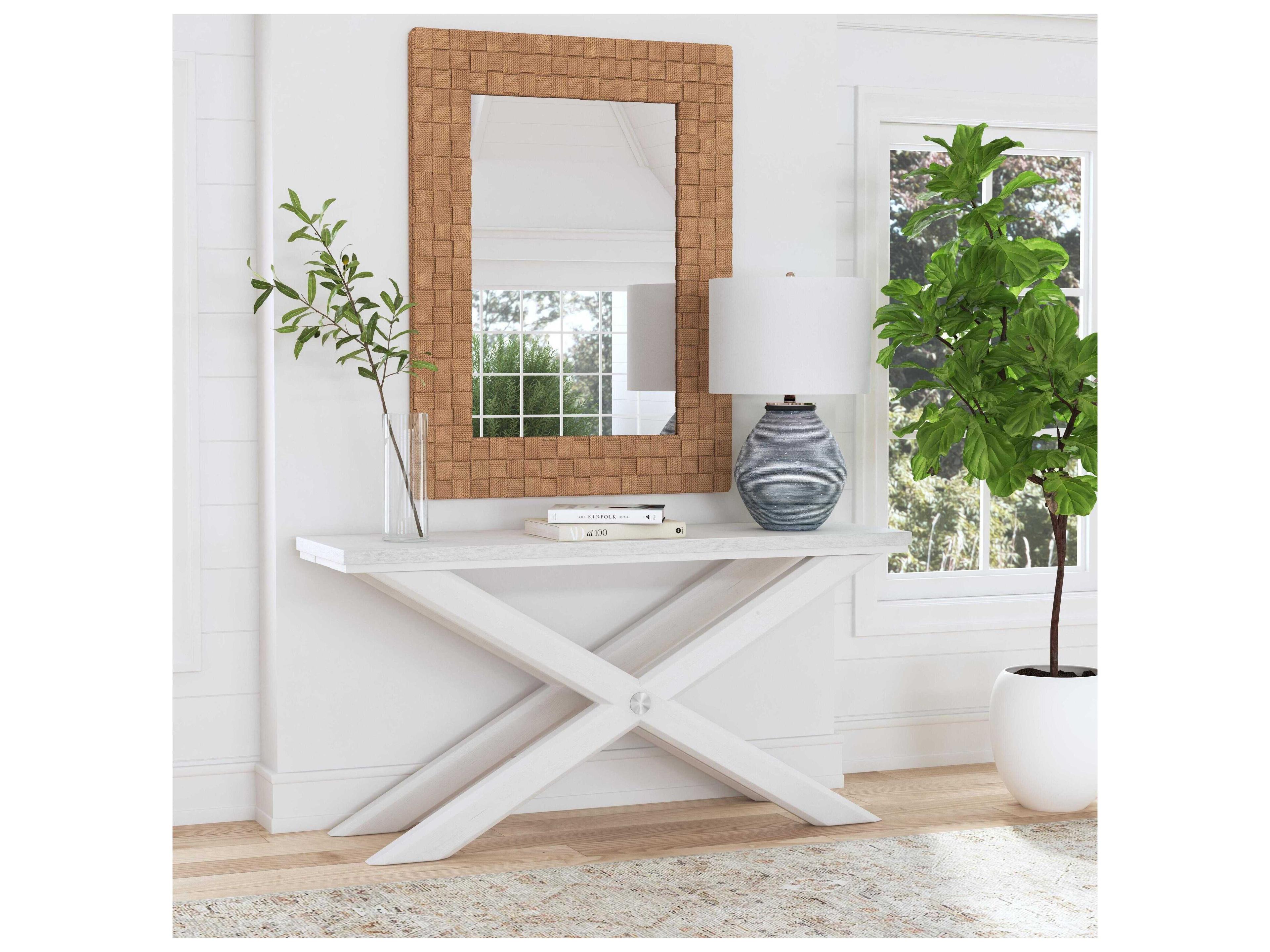 Bassett Mirror White Nadine Console Table