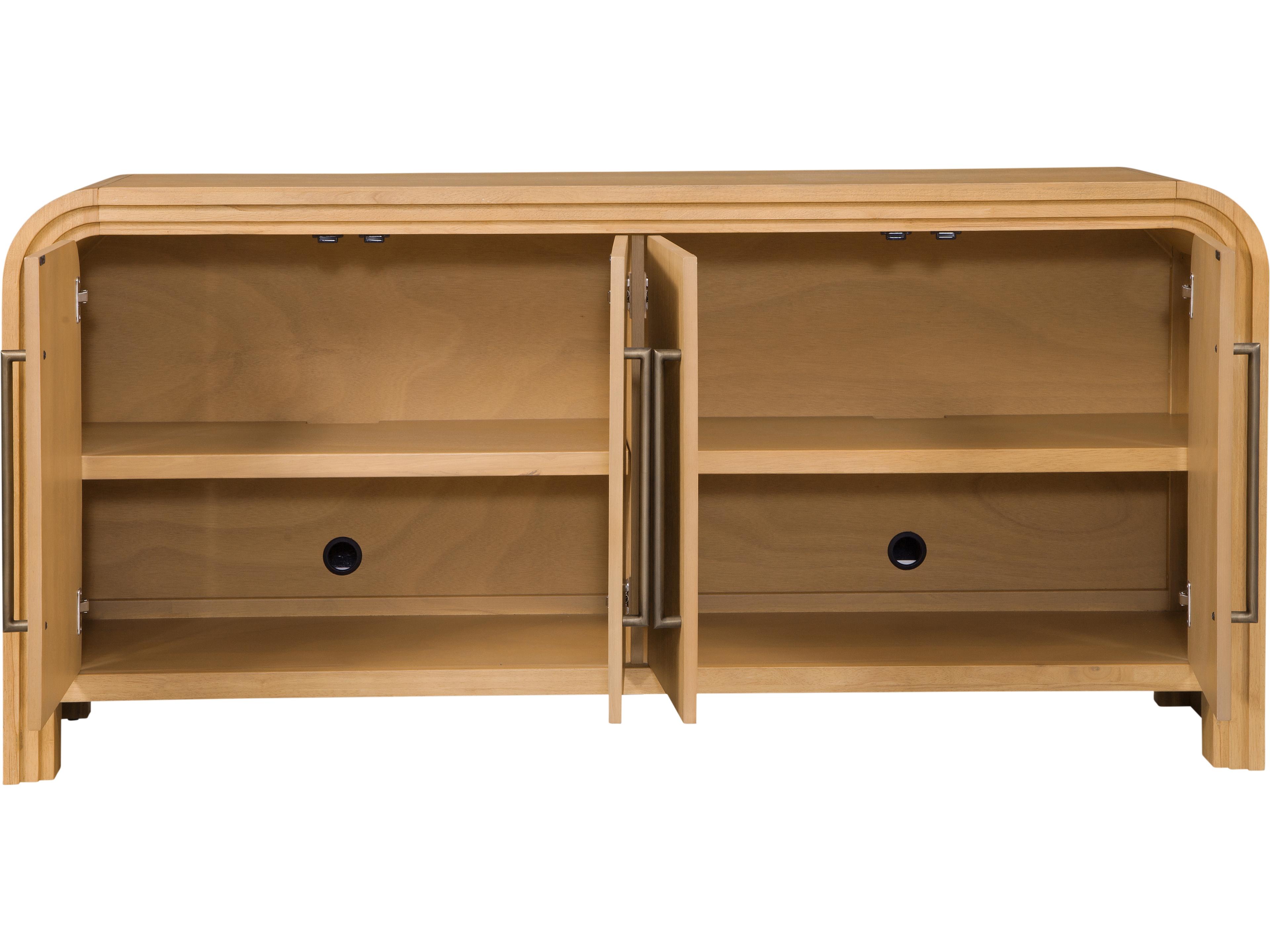 Bassett Mirror Chandler 72" Oak Wood Brown Sideboard