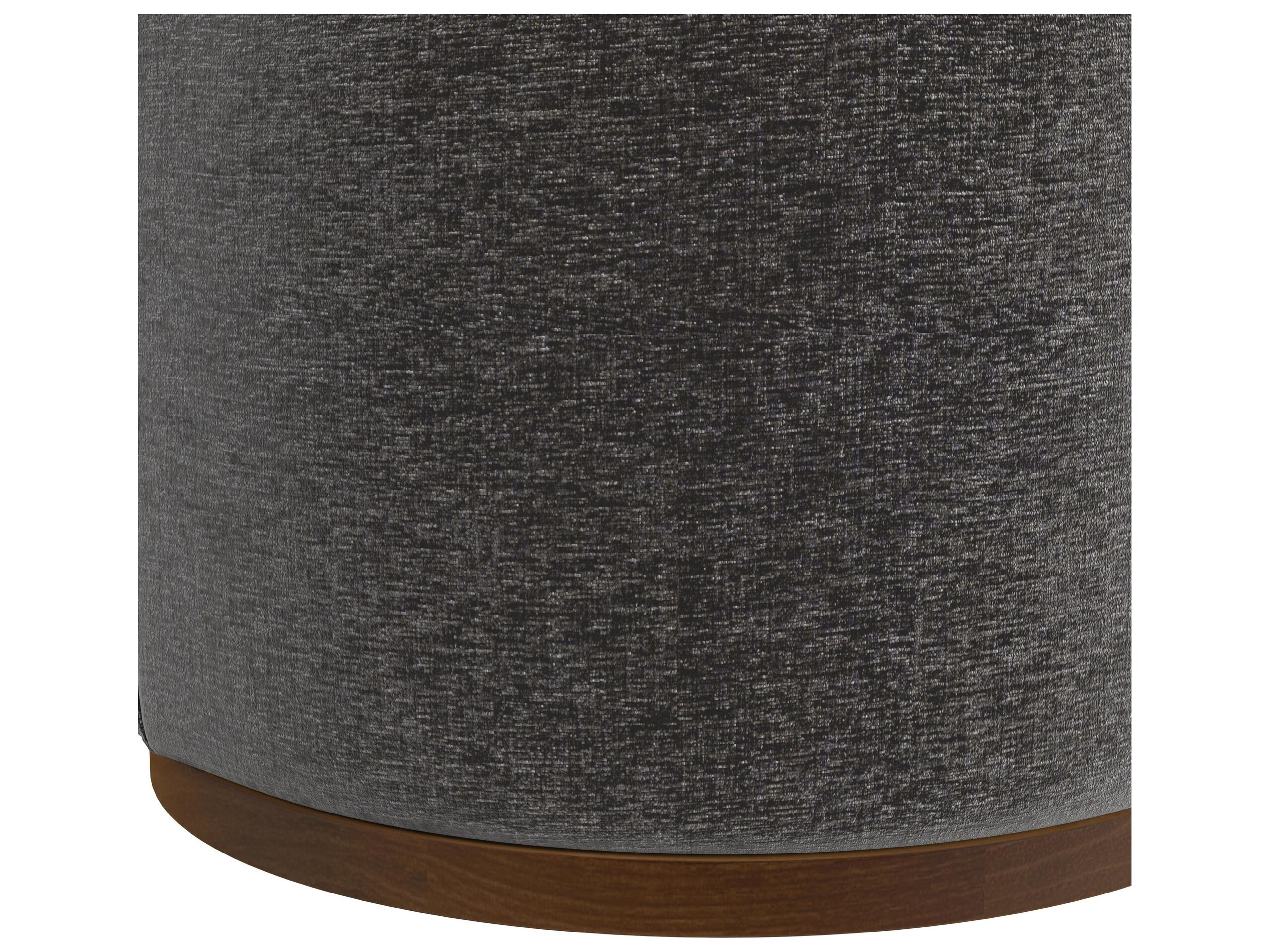 Bassett Mirror Burke Swivel Gray Accent Chair