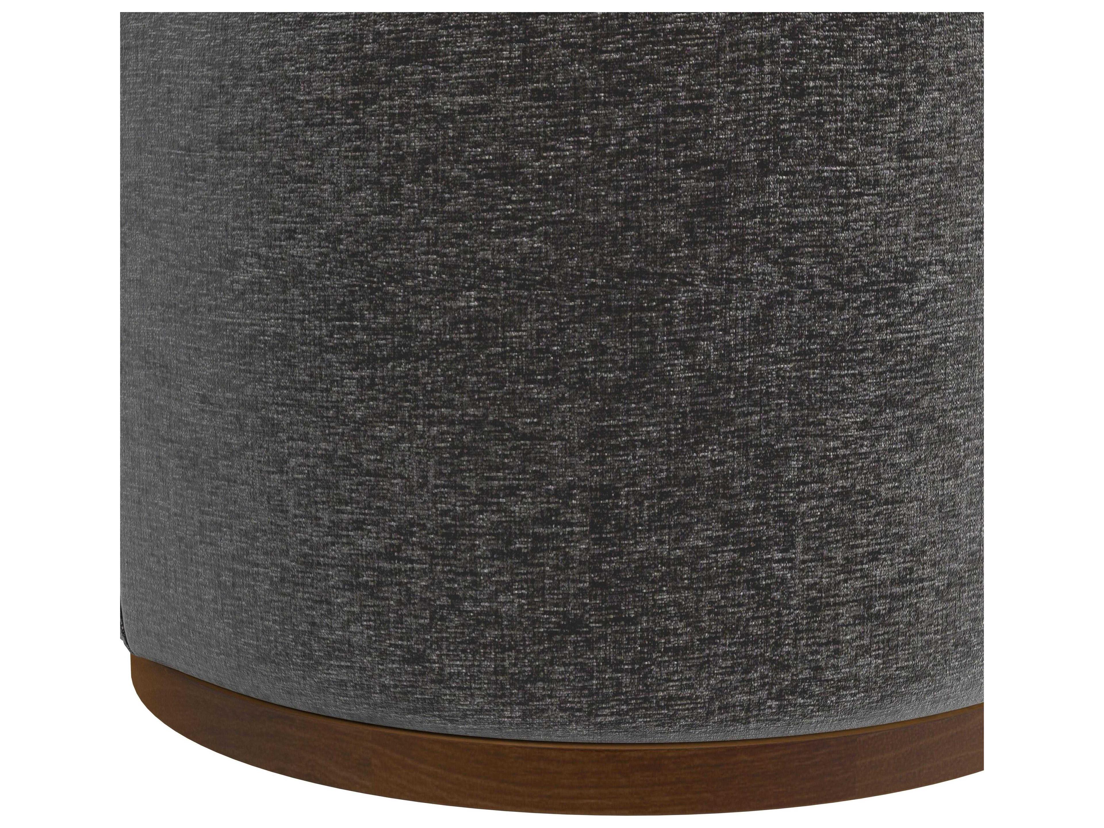 Bassett Mirror Burke Swivel Gray Accent Chair