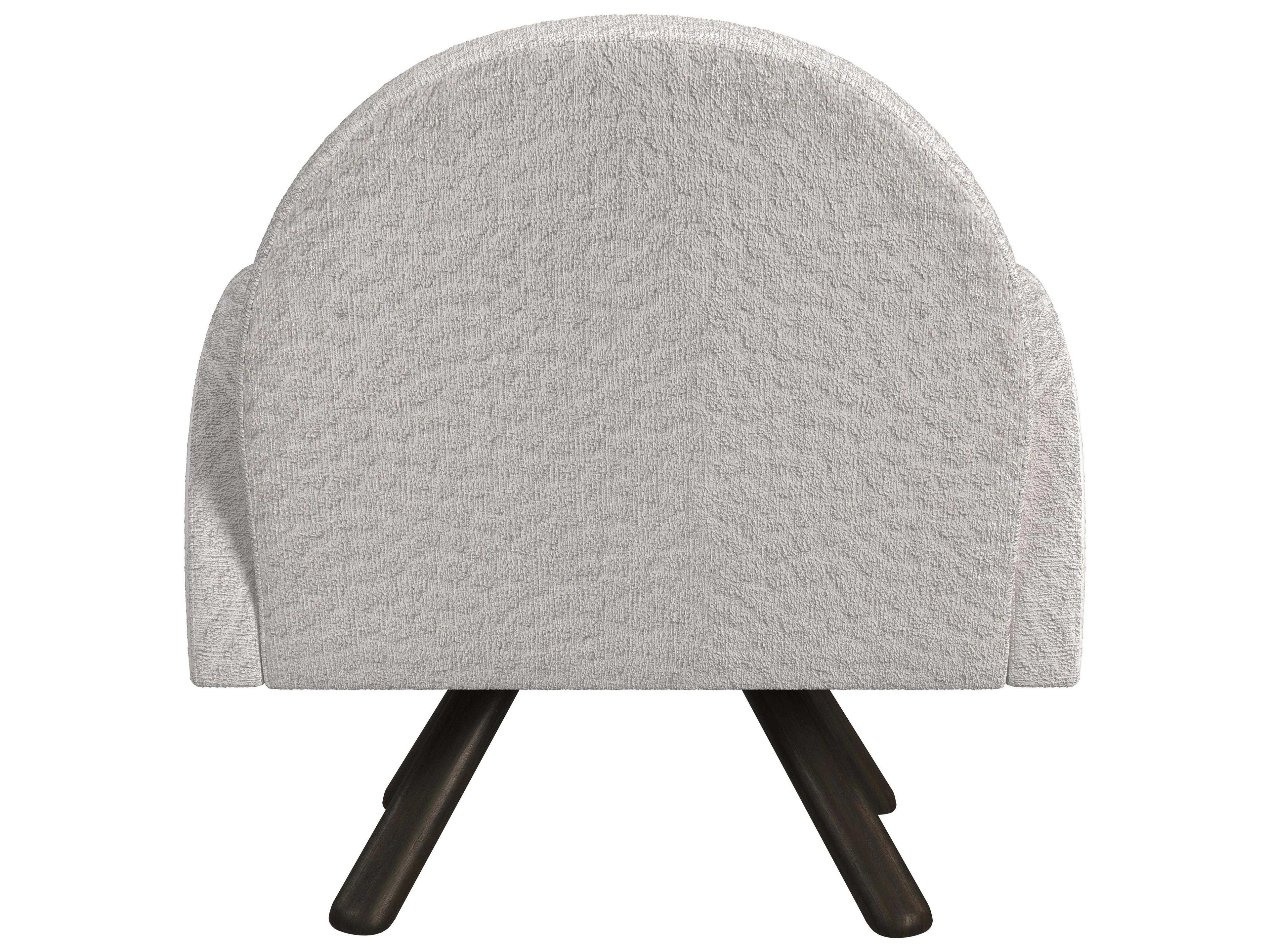 Bassett Mirror Myrtle White Fabric Accent Chair