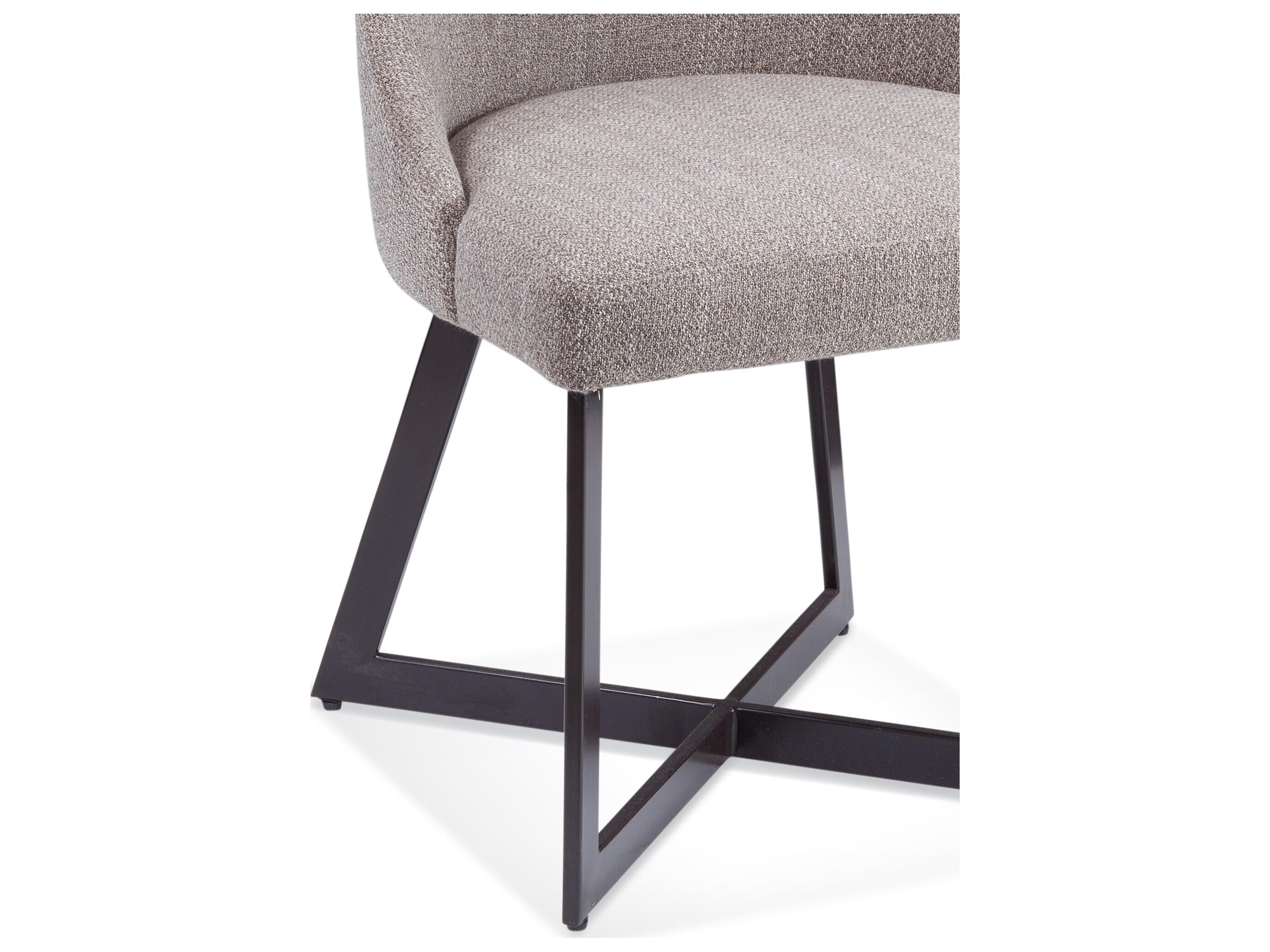 Bassett Mirror Trucco Fabric Beige Upholstered Side Dining Chair