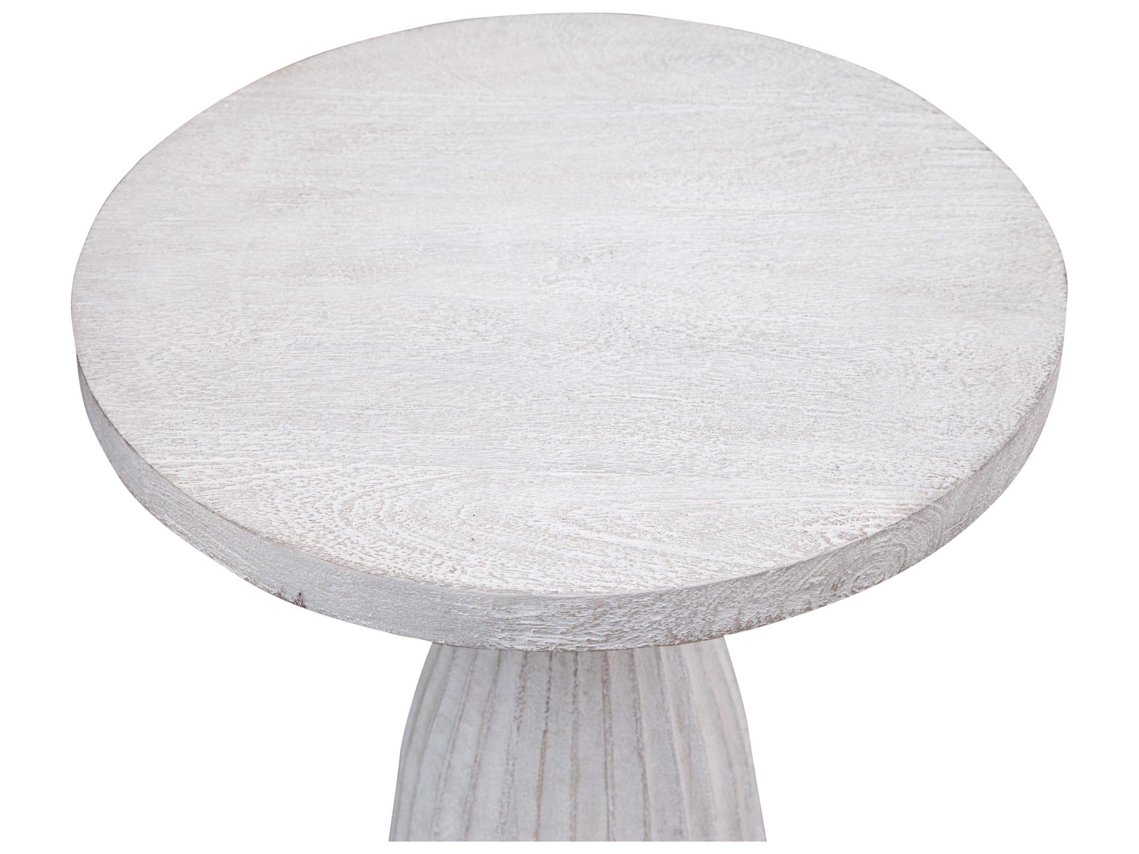 Bassett Mirror White Aimee Accent Table