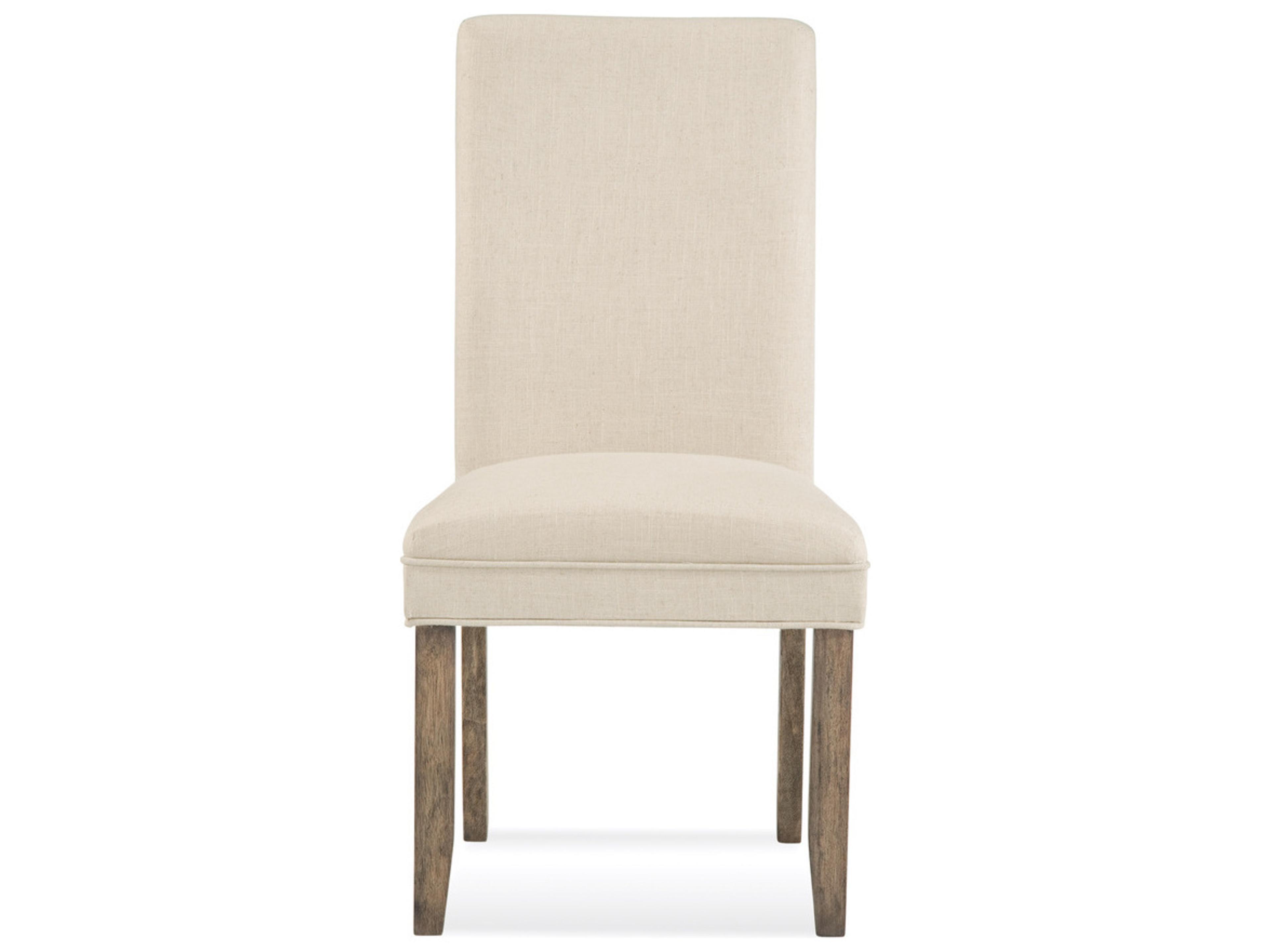 Bassett Mirror Colby Rubberwood Beige Upholstered Armless Dining Chair
