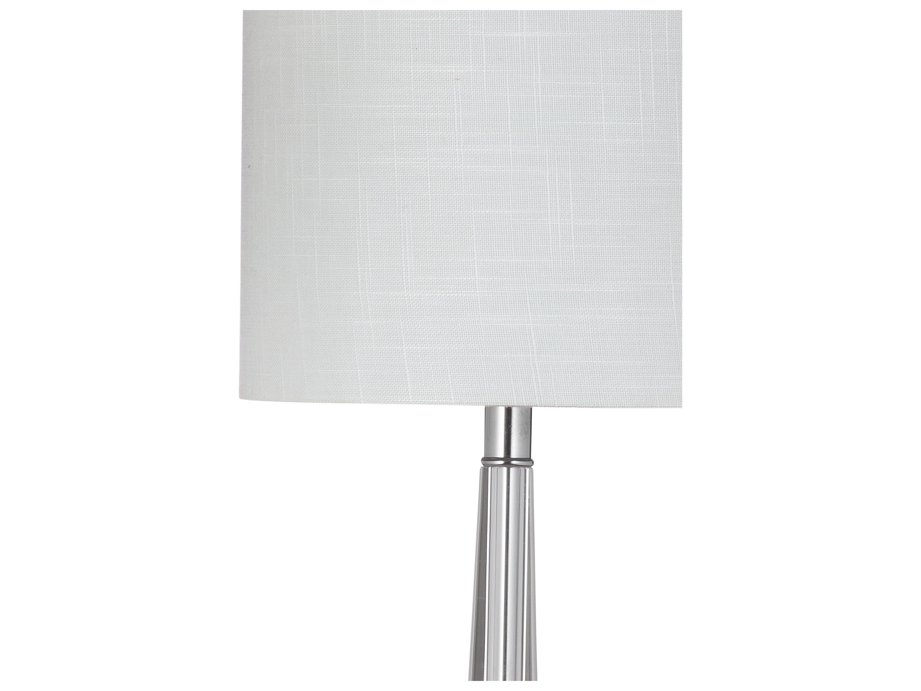 Bassett Mirror Rivoli Clear Gray Table Lamp