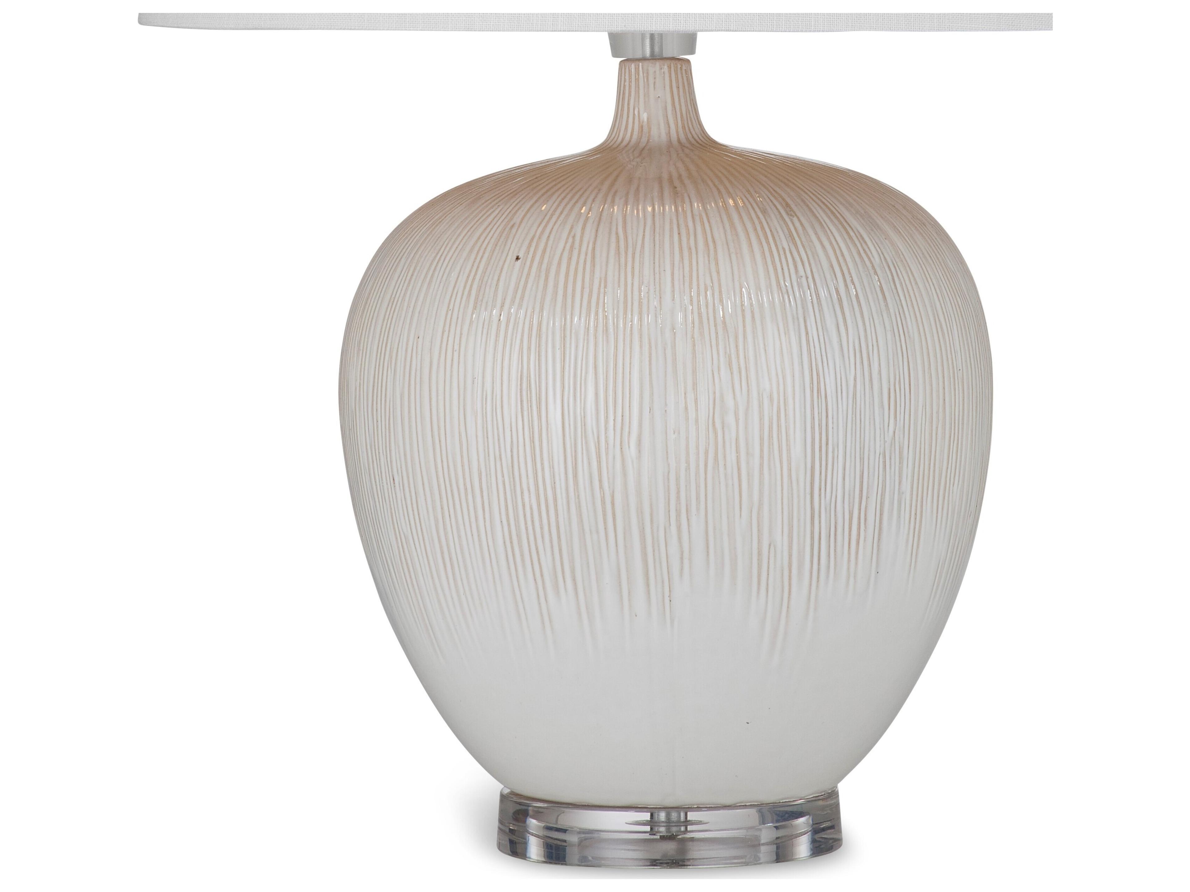 Bassett Mirror Arcadia Beige Gray Table Lamp