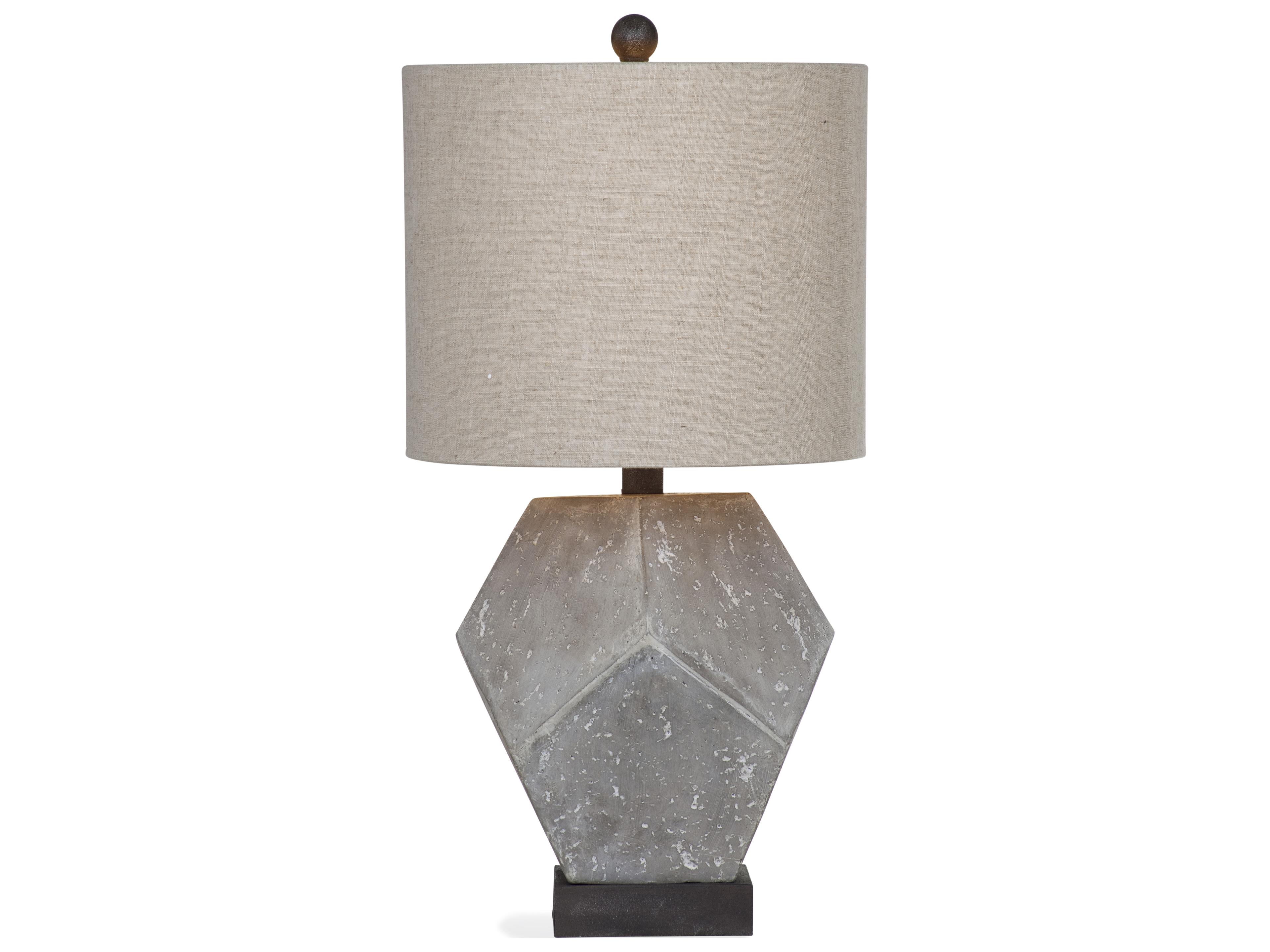 Bassett Mirror Wallace Grey Table Lamp