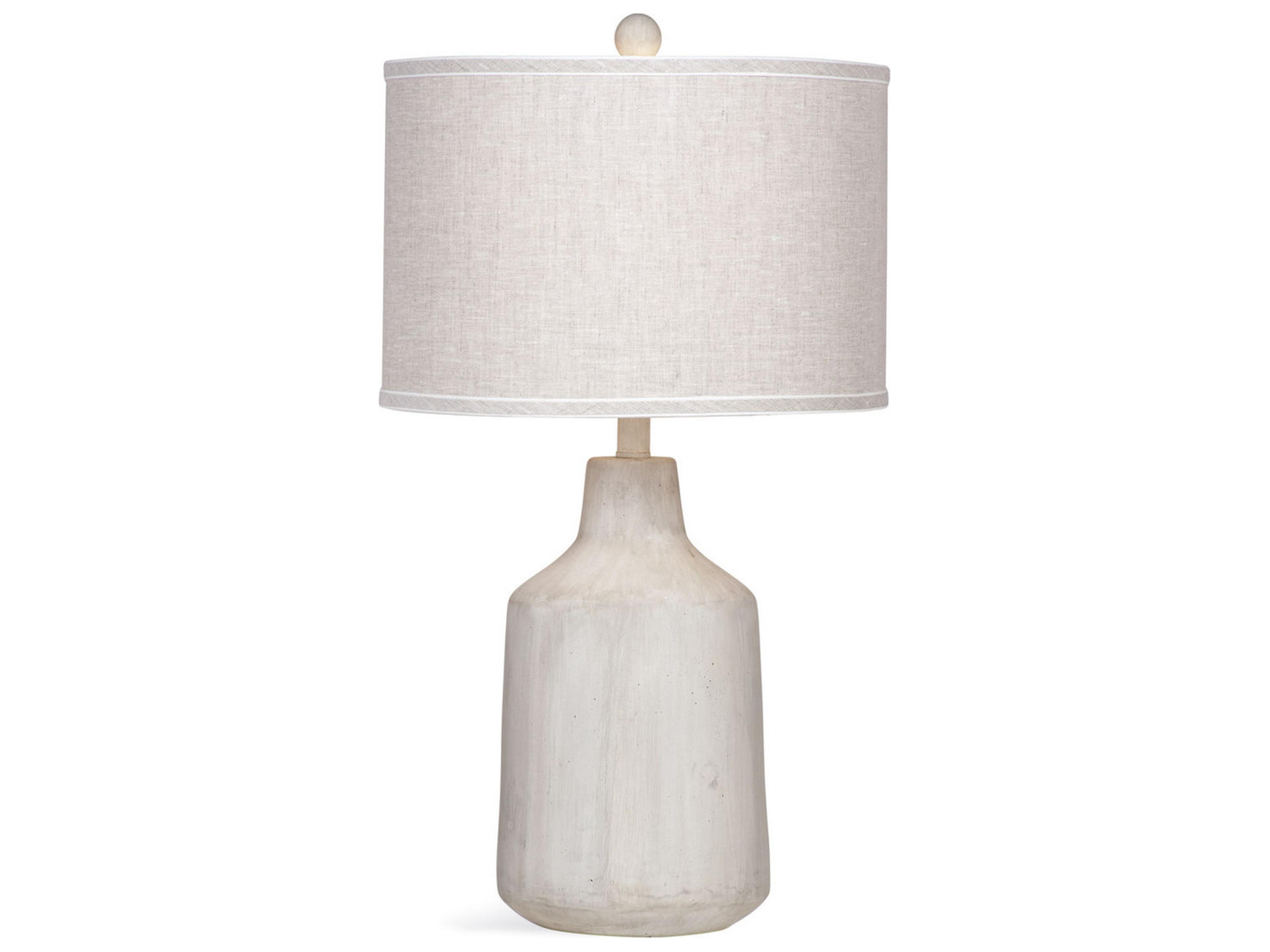 Bassett Mirror Dalton Cement White Buffet Lamp