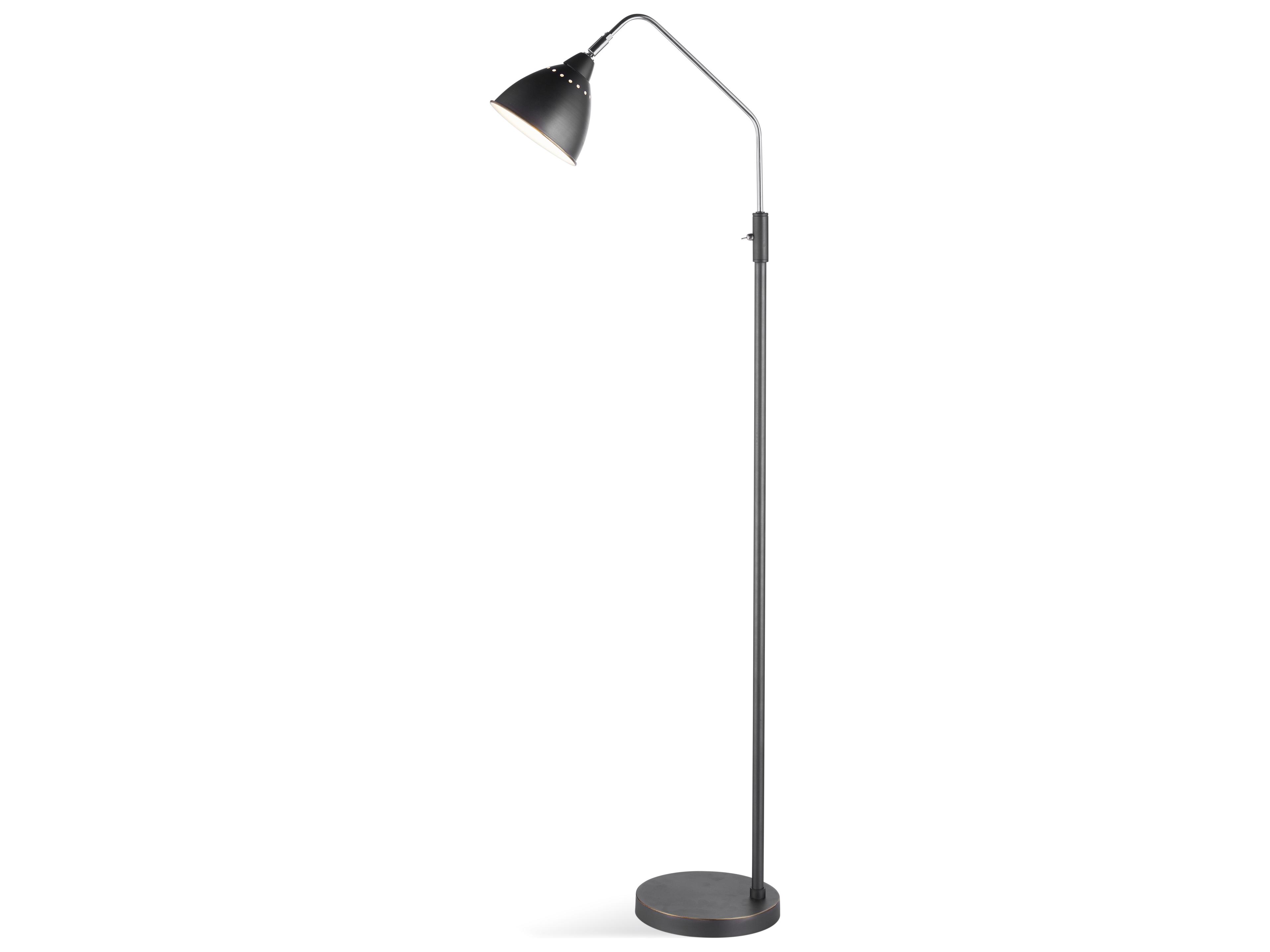 Walden Brown Black Floor Lamp