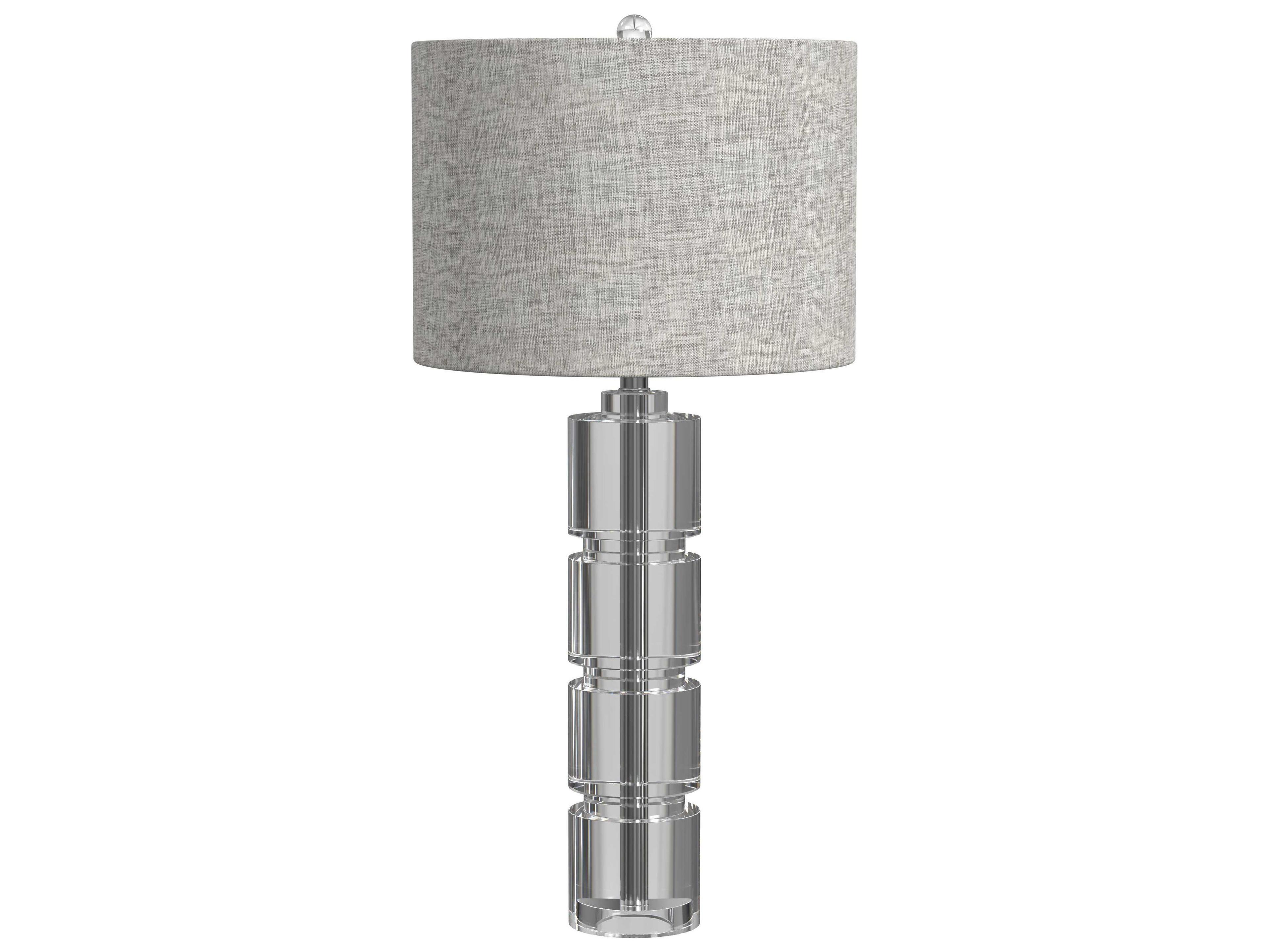 Bassett Mirror Hollywood Glam Bethany Crystal Clear Table Lamp