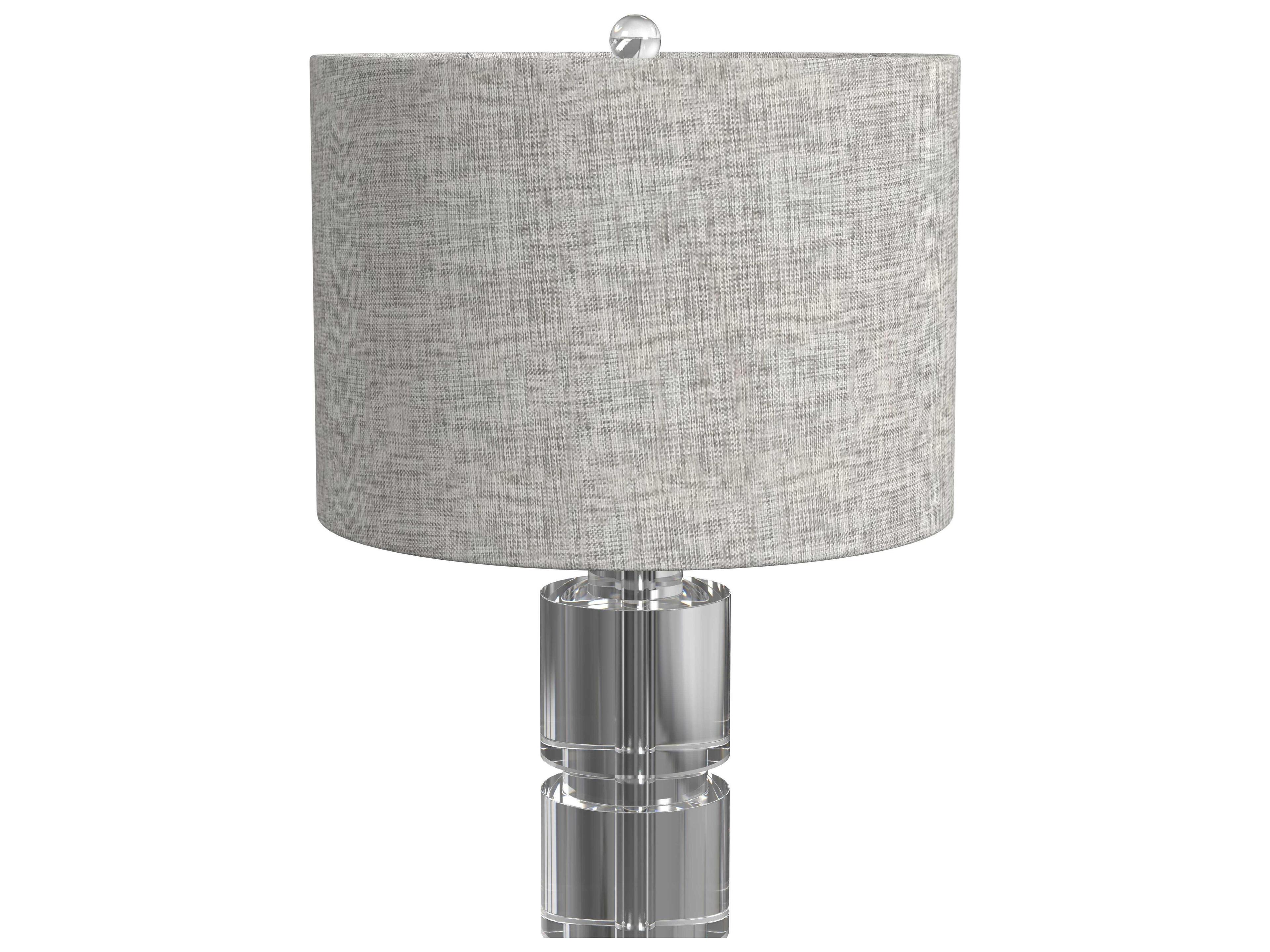 Bassett Mirror Hollywood Glam Bethany Crystal Clear Table Lamp