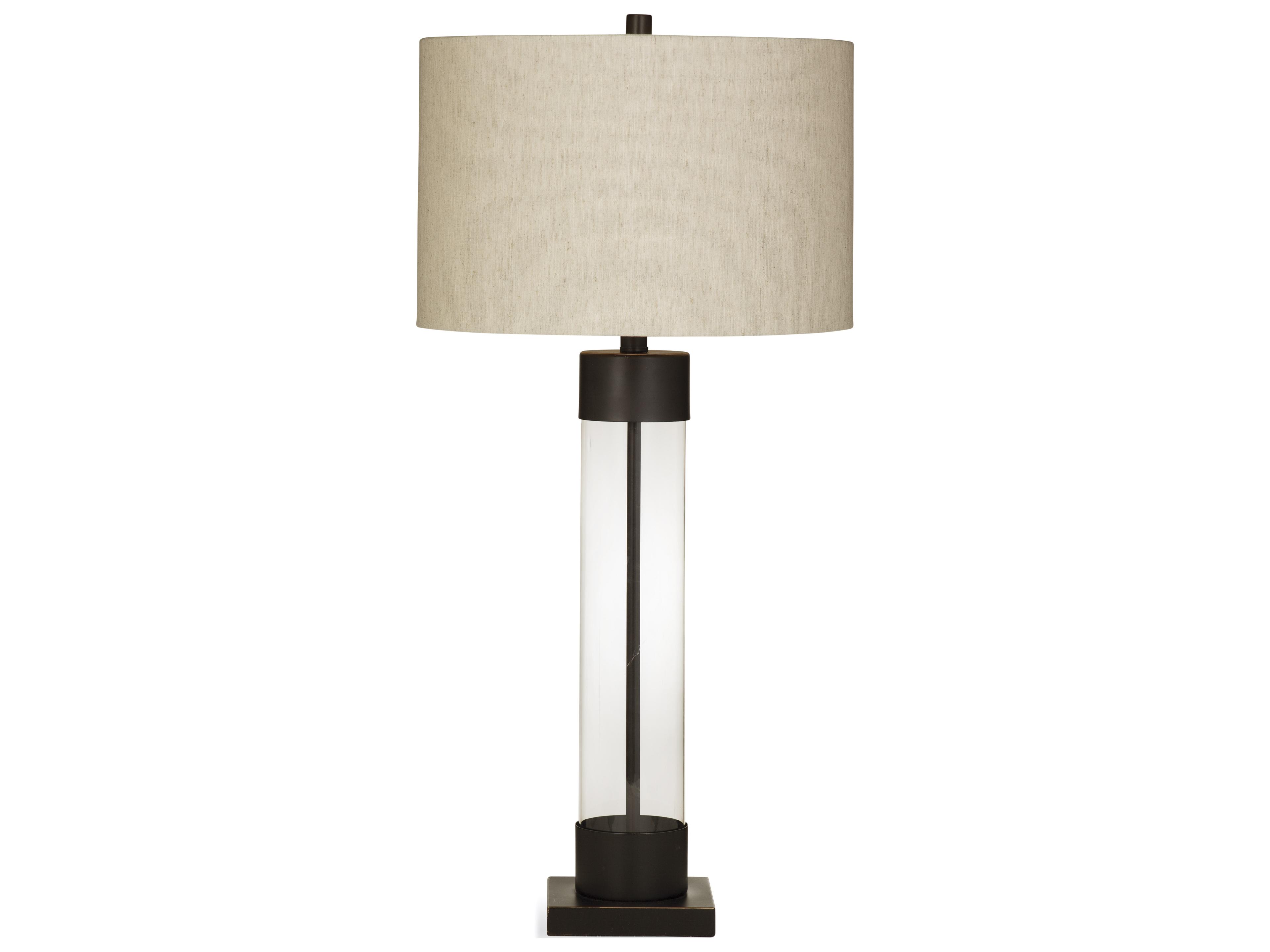 Bassett Mirror Brannan Bronze Glass Table Lamp