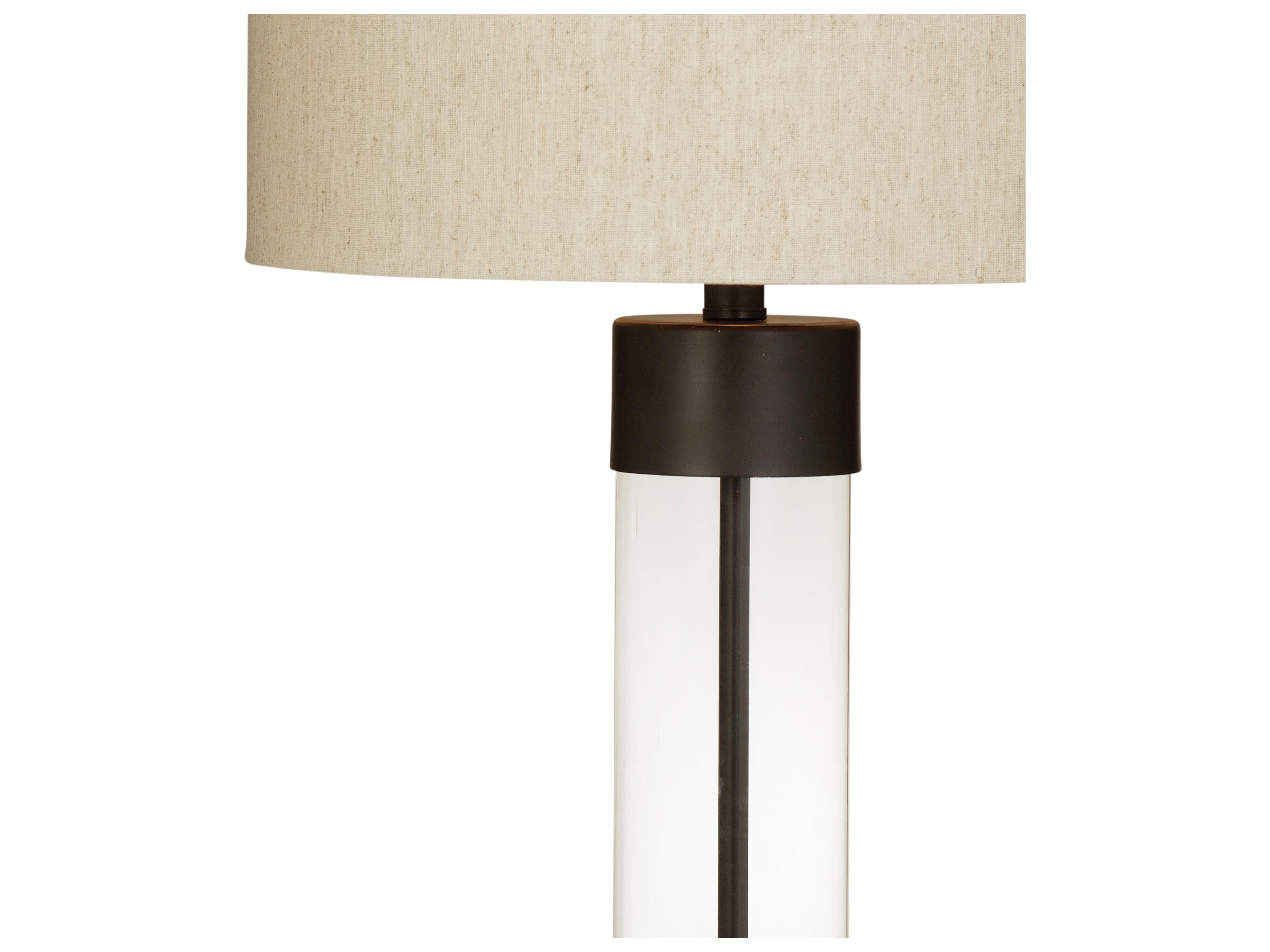 Bassett Mirror Brannan Bronze Glass Table Lamp