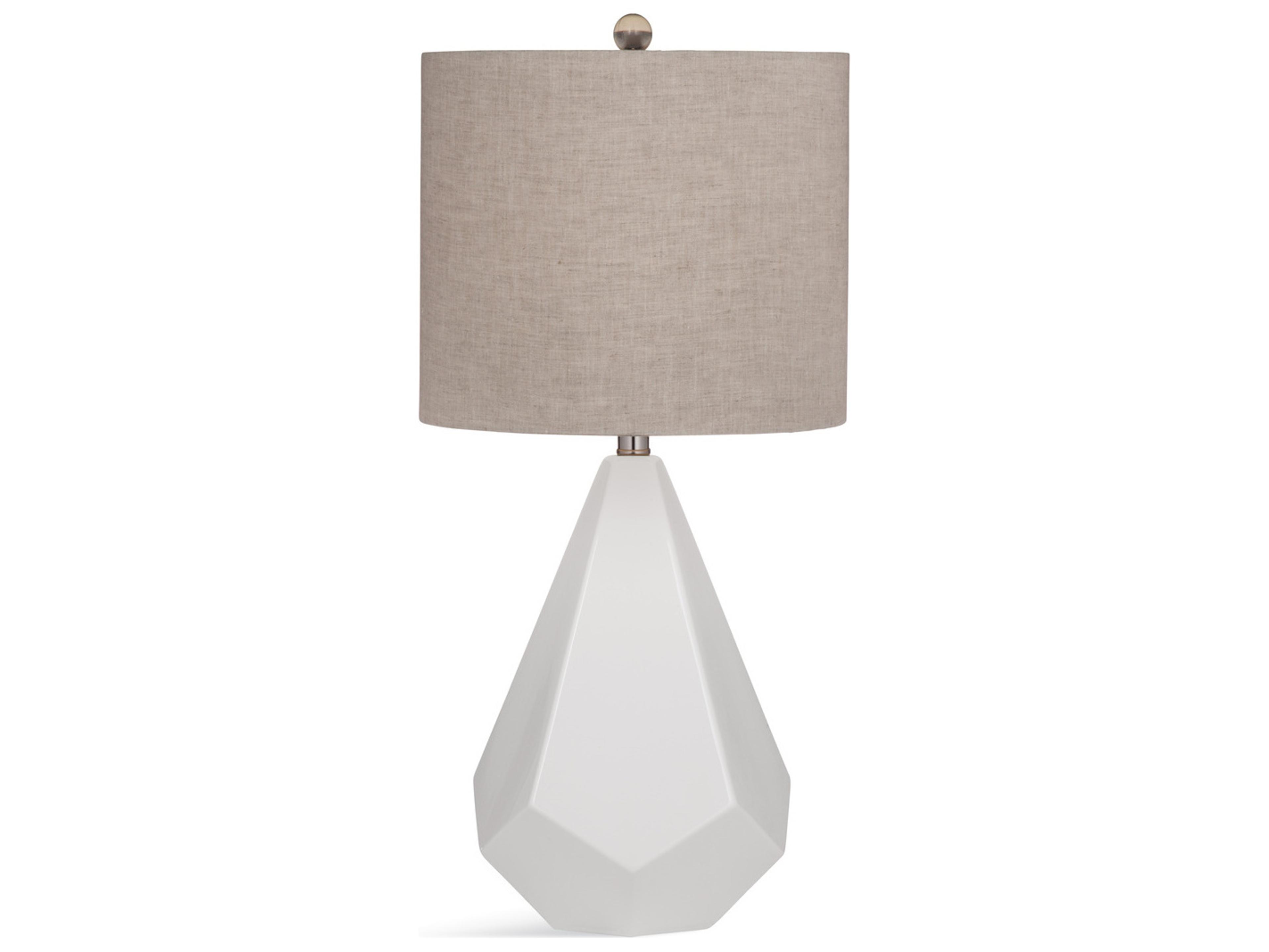 Delaney White Gray Table Lamp