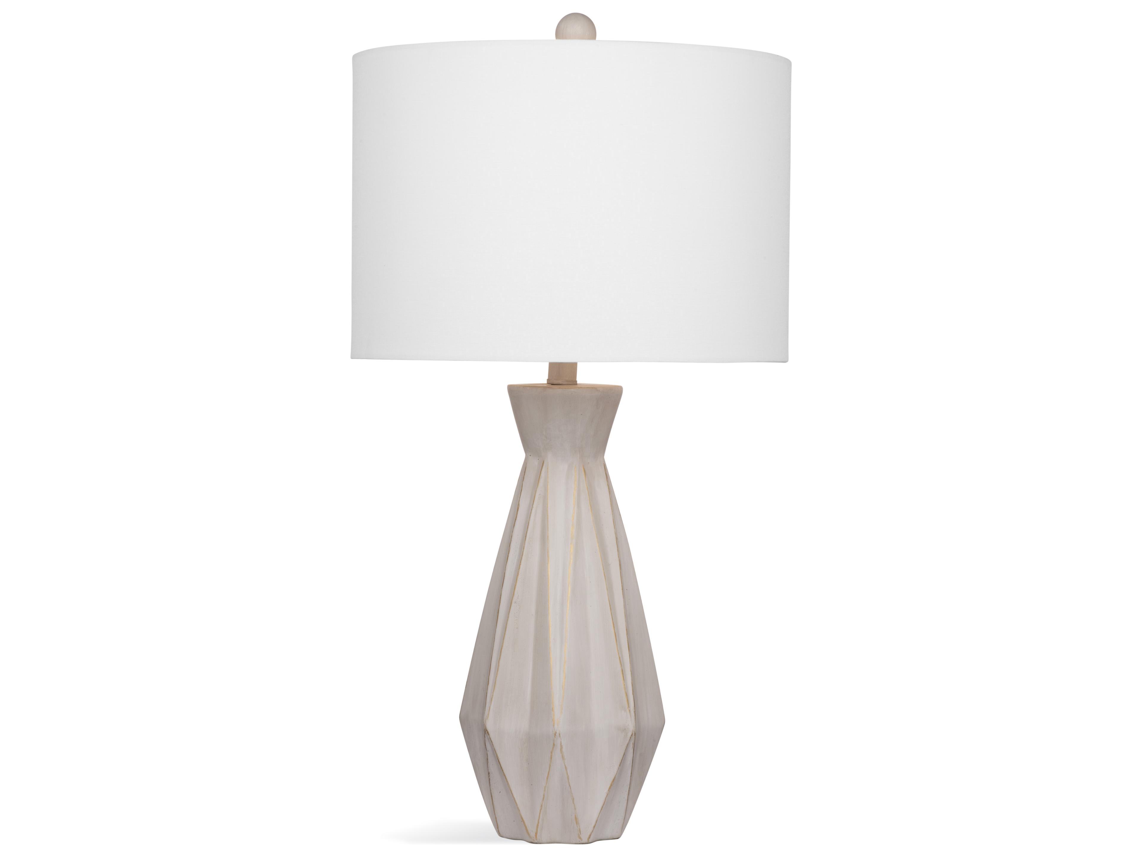 Bassett Mirror Branka Cement gold Gray Table Lamp