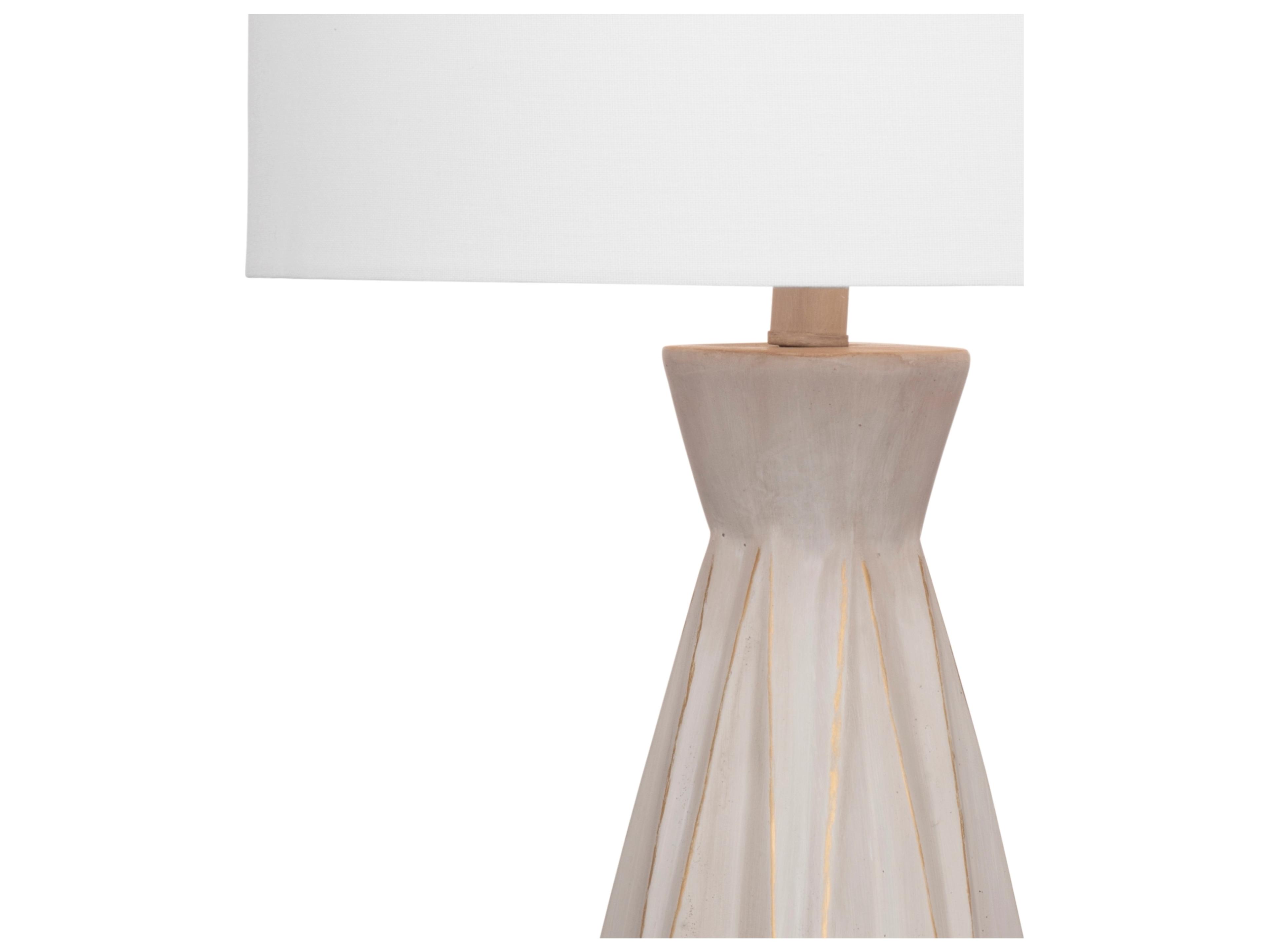 Bassett Mirror Branka Cement gold Gray Table Lamp