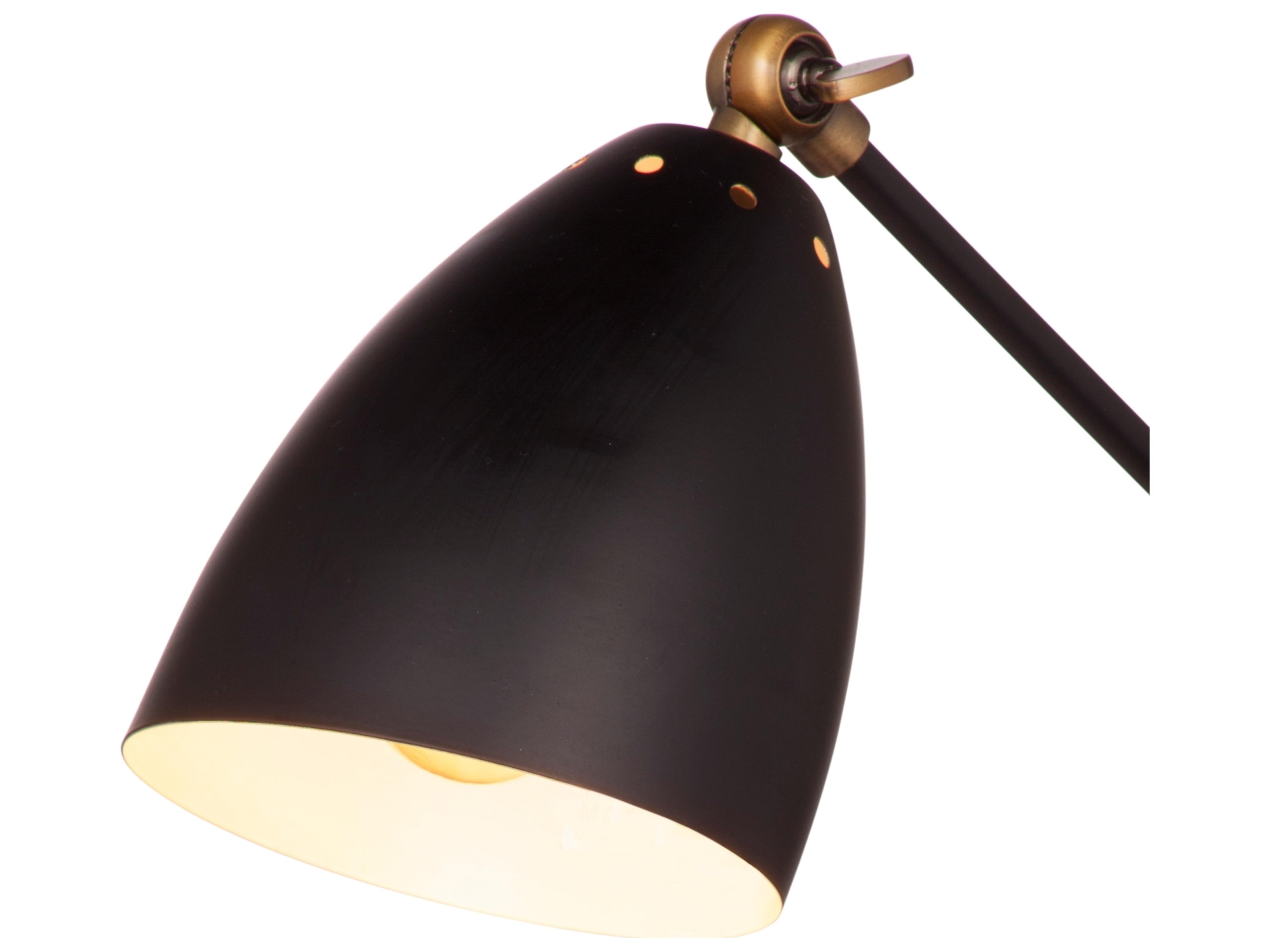 Bassett Mirror Correll Black Desk Lamp