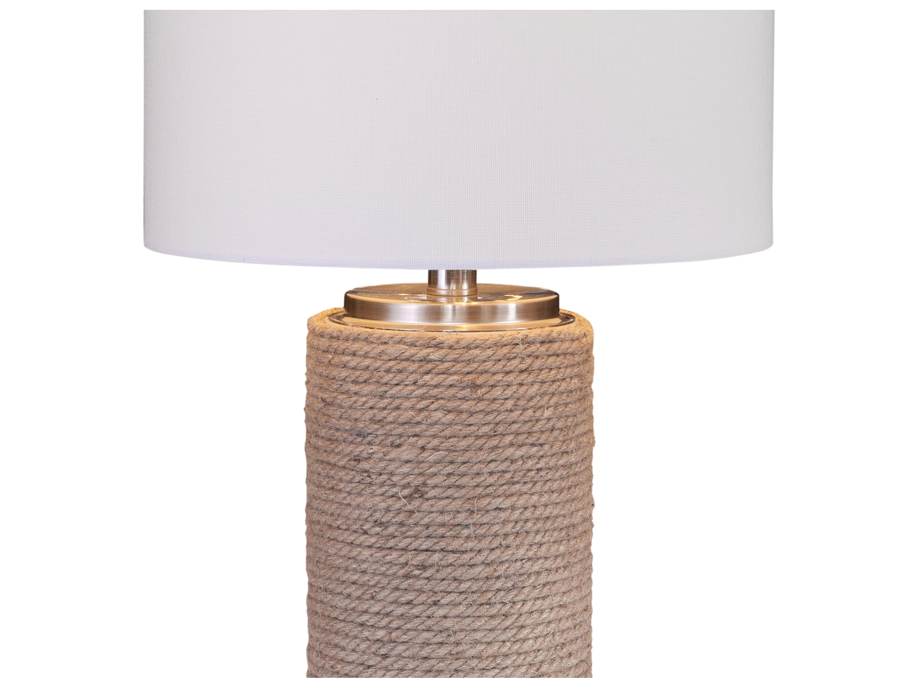 Bassett Mirror Bricolage Natural Rope Brown Table Lamp