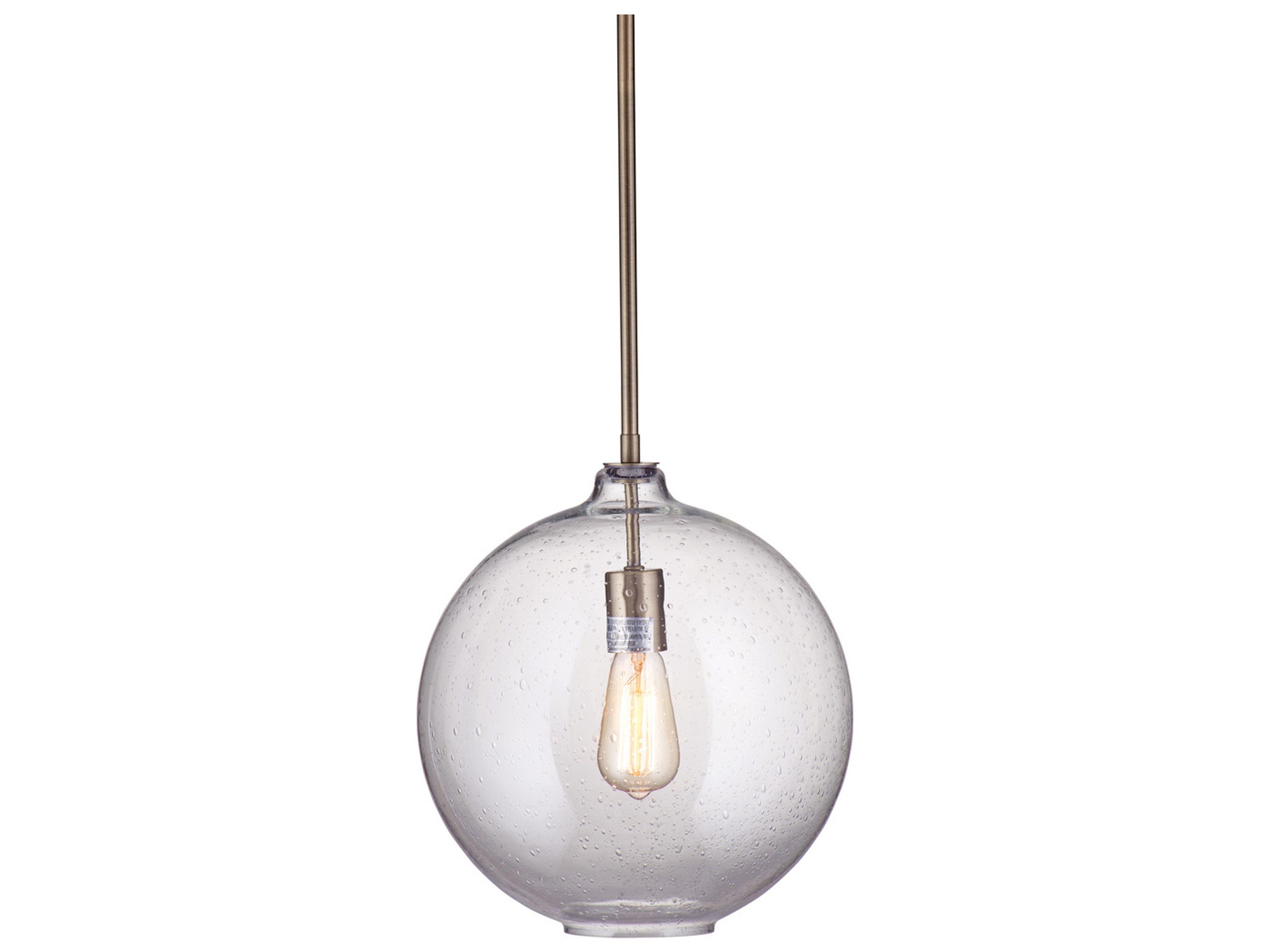 Antique Brass Globe Mini Pendant