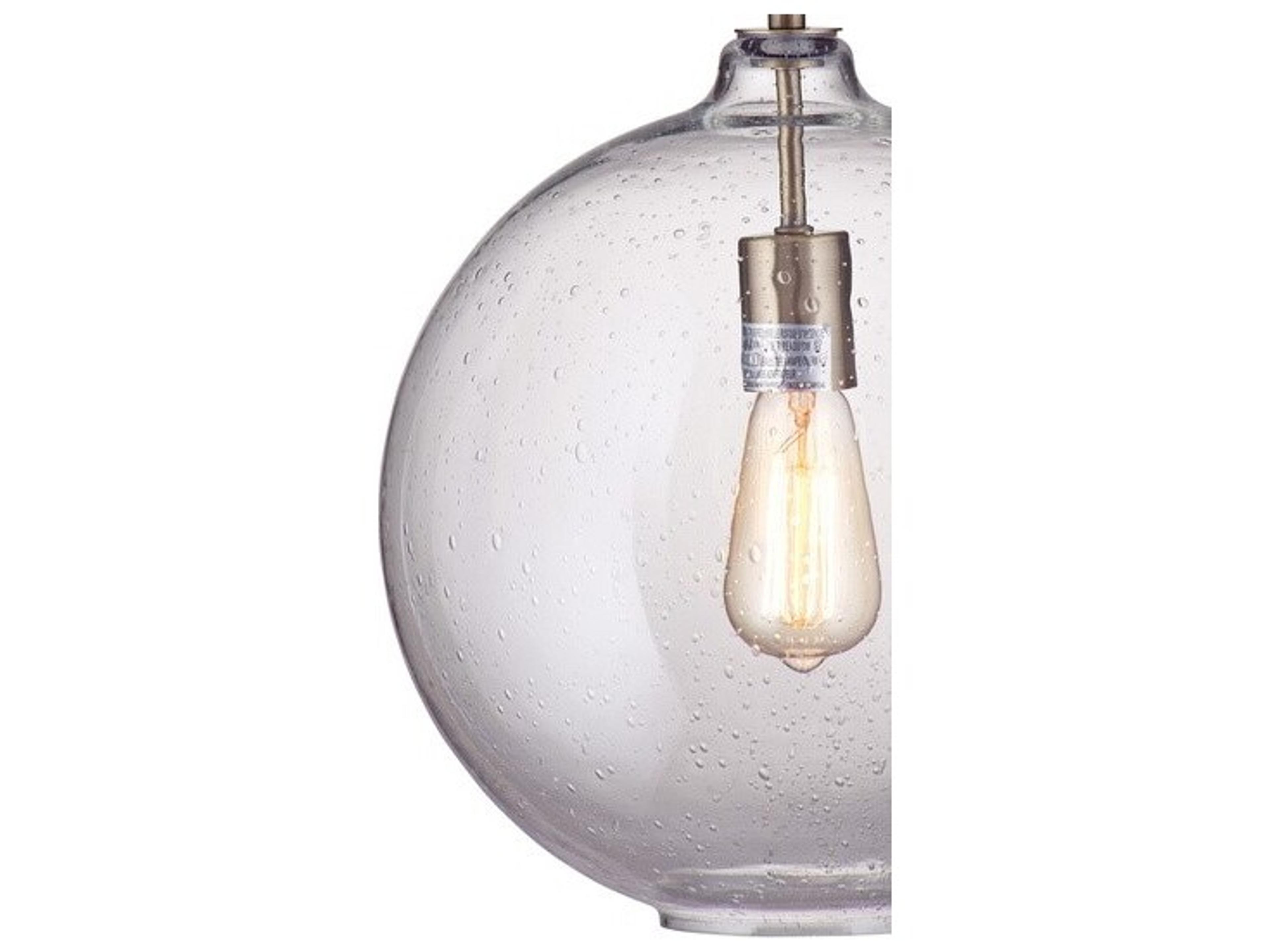 Bassett Mirror Antique Brass Globe Mini Pendant