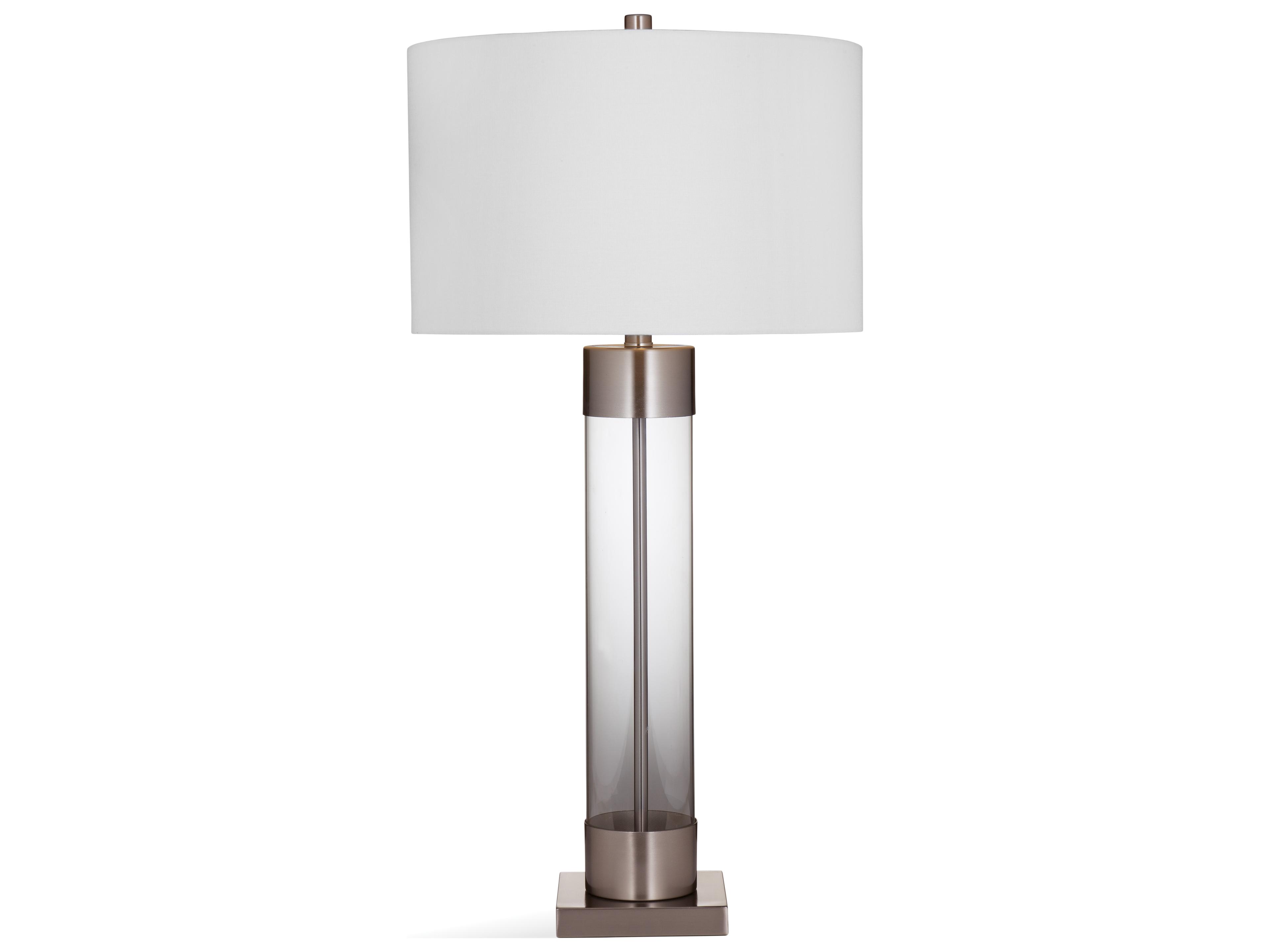 Bassett Mirror Clear Brushed Nickel Buffet Lamp