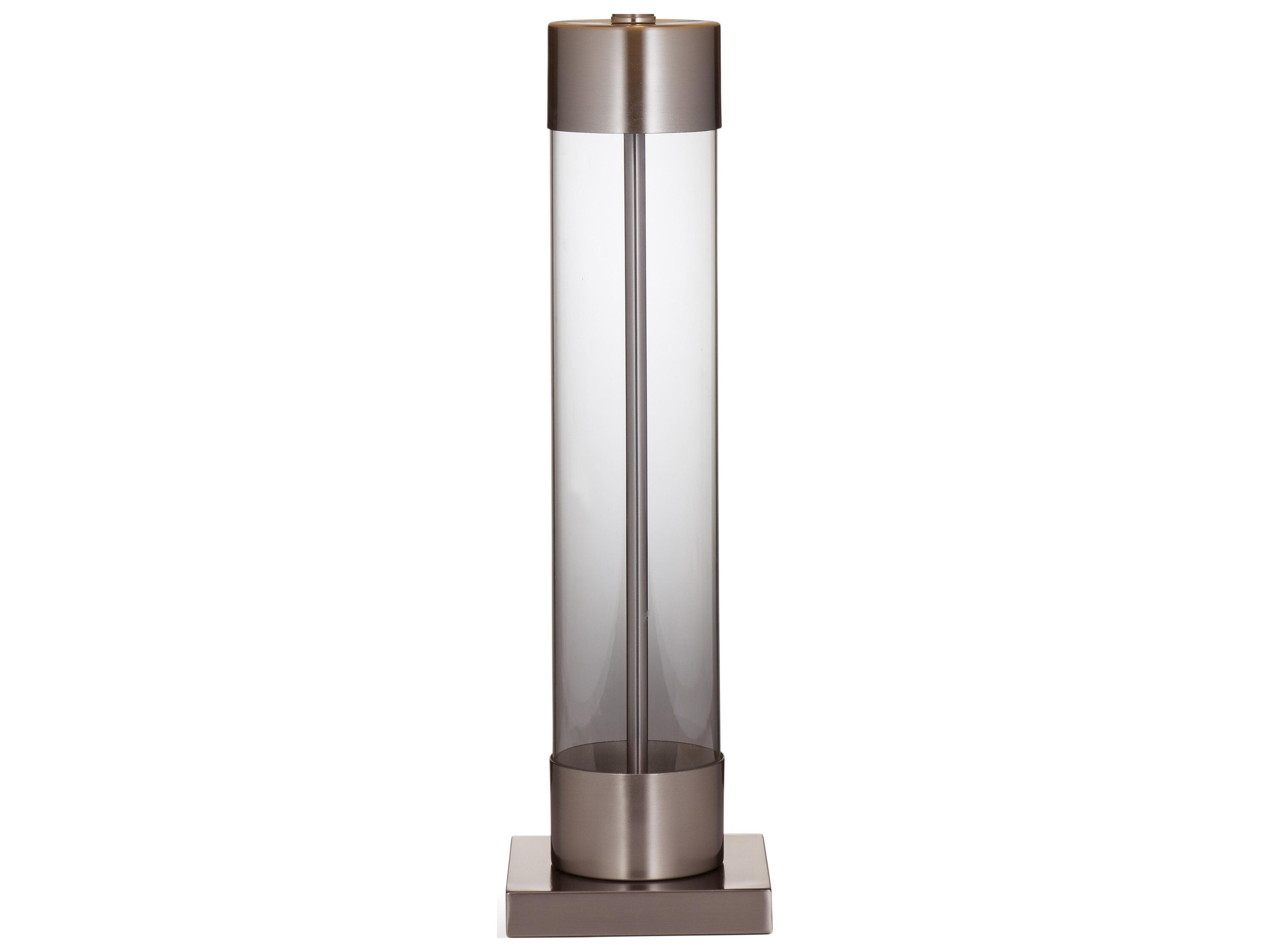 Bassett Mirror Clear Brushed Nickel Buffet Lamp