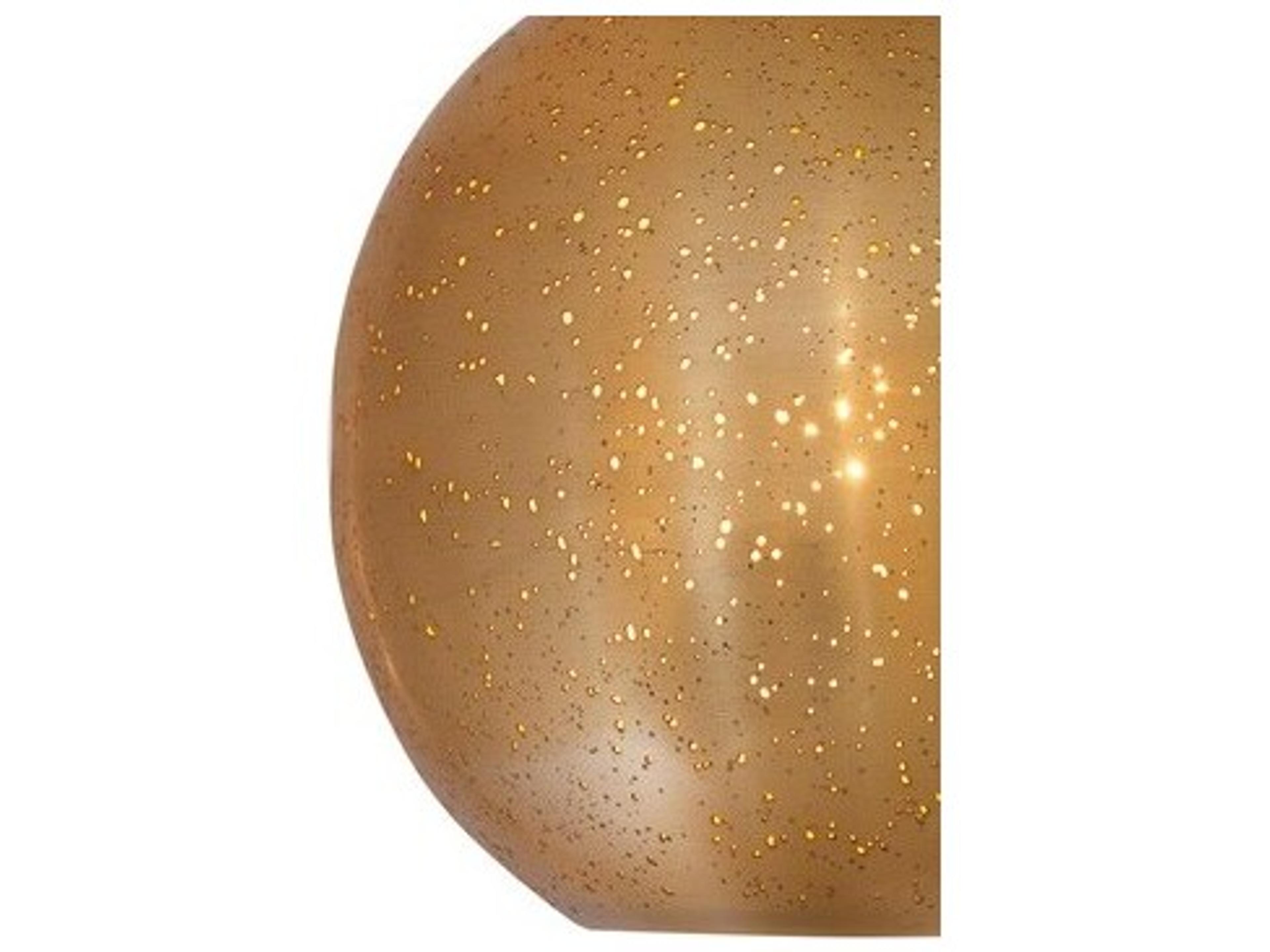 Bassett Mirror Metal Natural Brass Round Mini Pendant