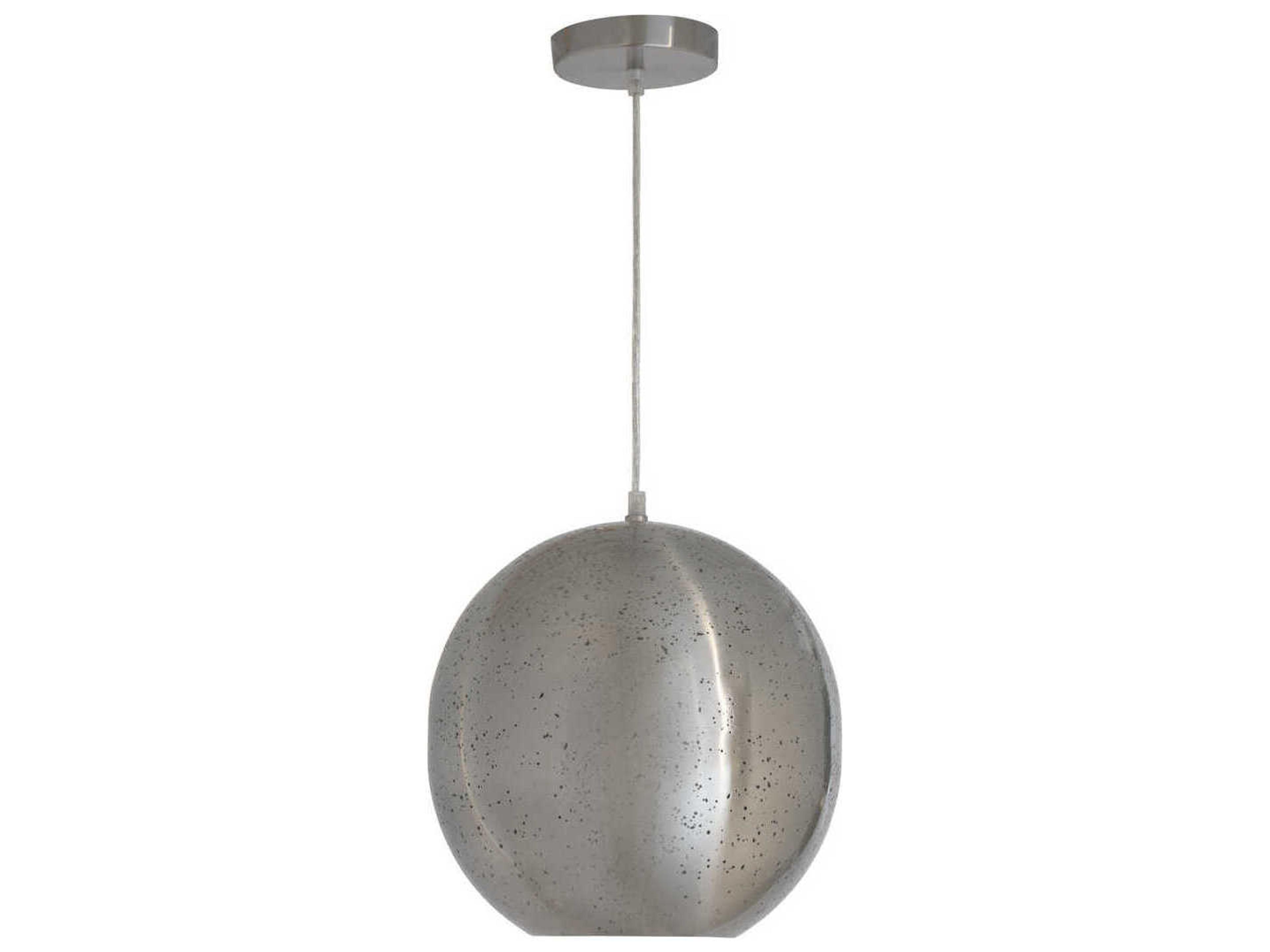 Metal Brushed Nickel Round Mini Pendant