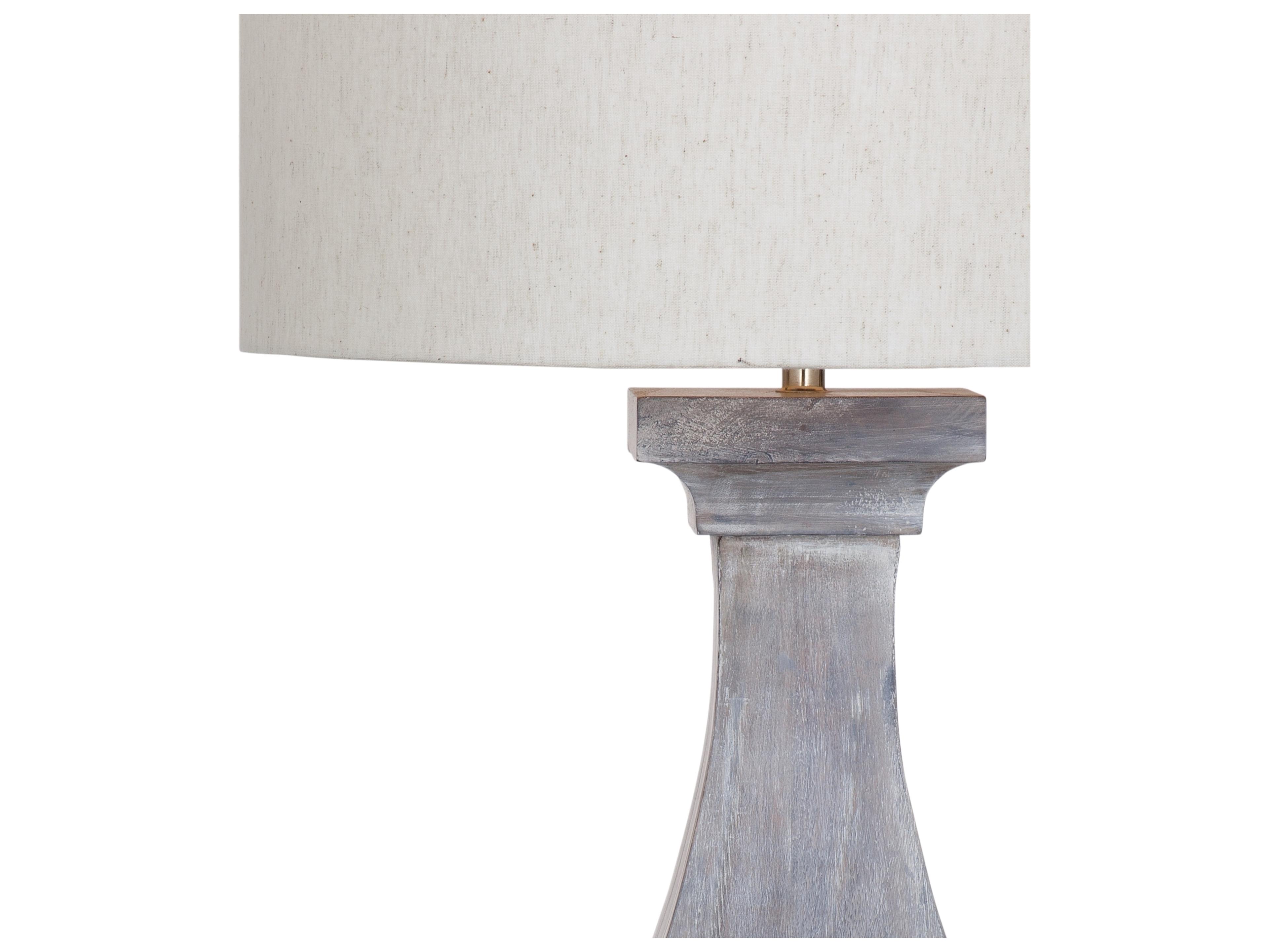 Bassett Mirror Distressed Grey Buffet Lamp