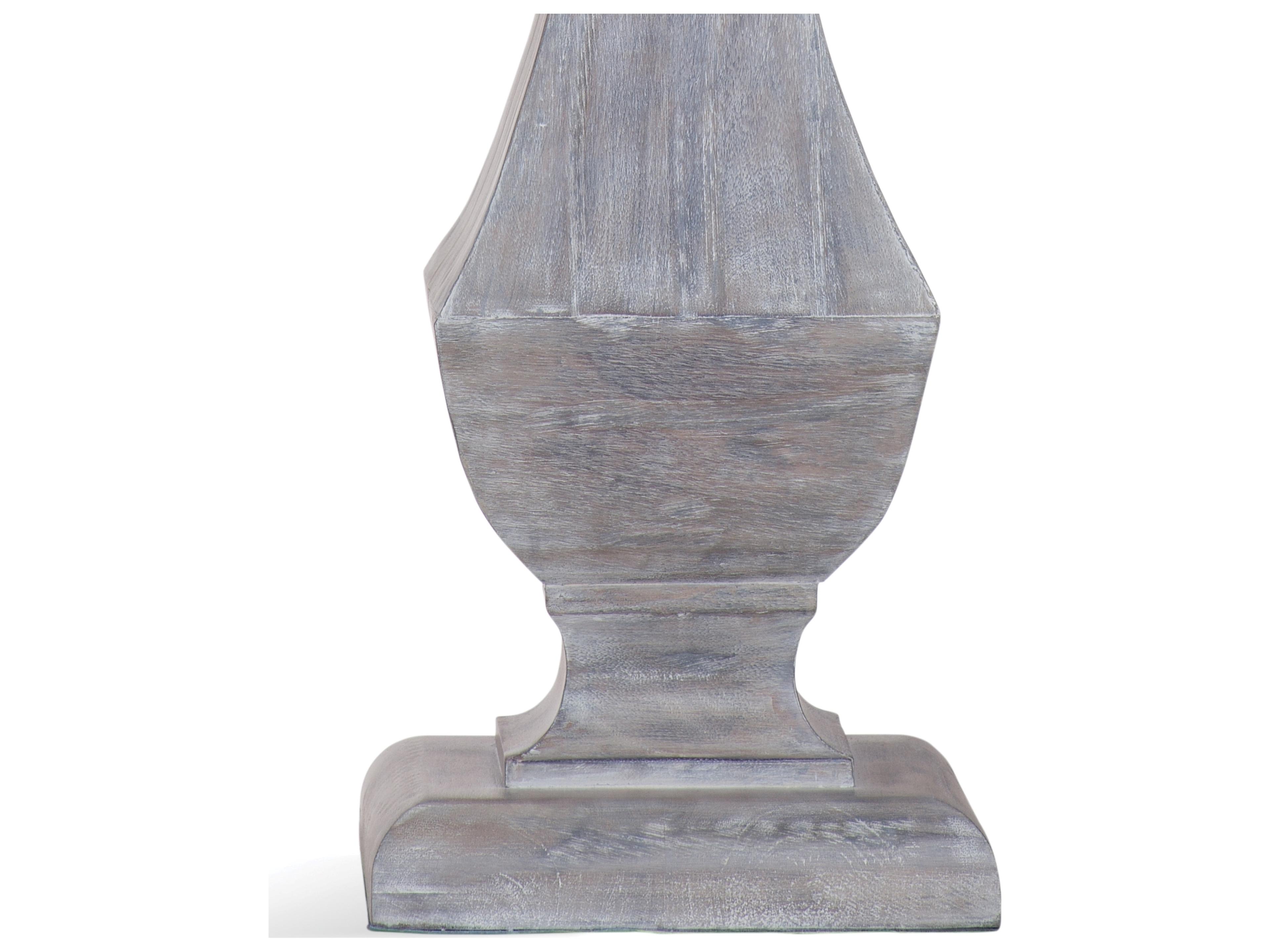 Bassett Mirror Distressed Grey Buffet Lamp