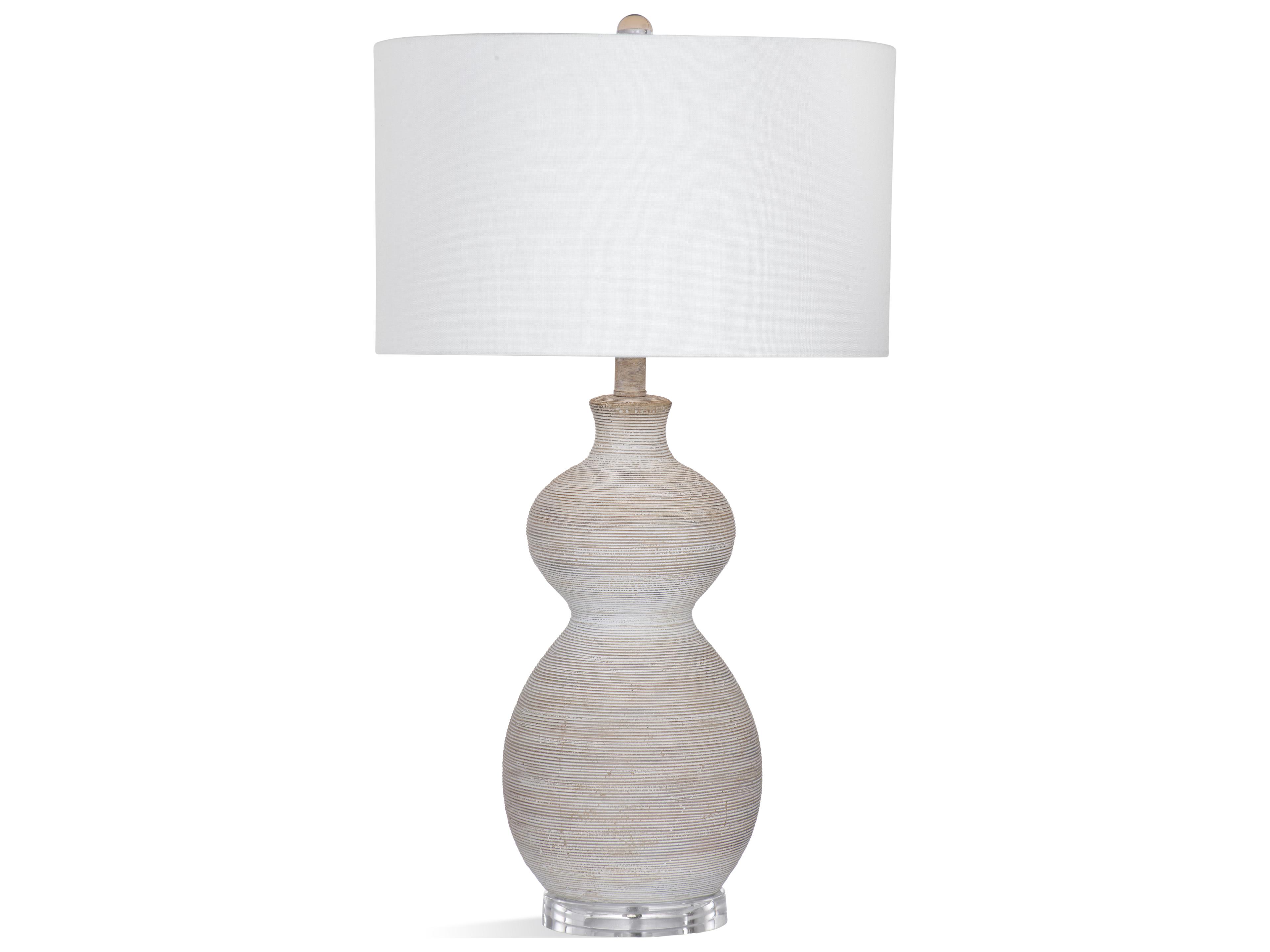 Bassett Mirror Ceramic Beige White Buffet Lamp