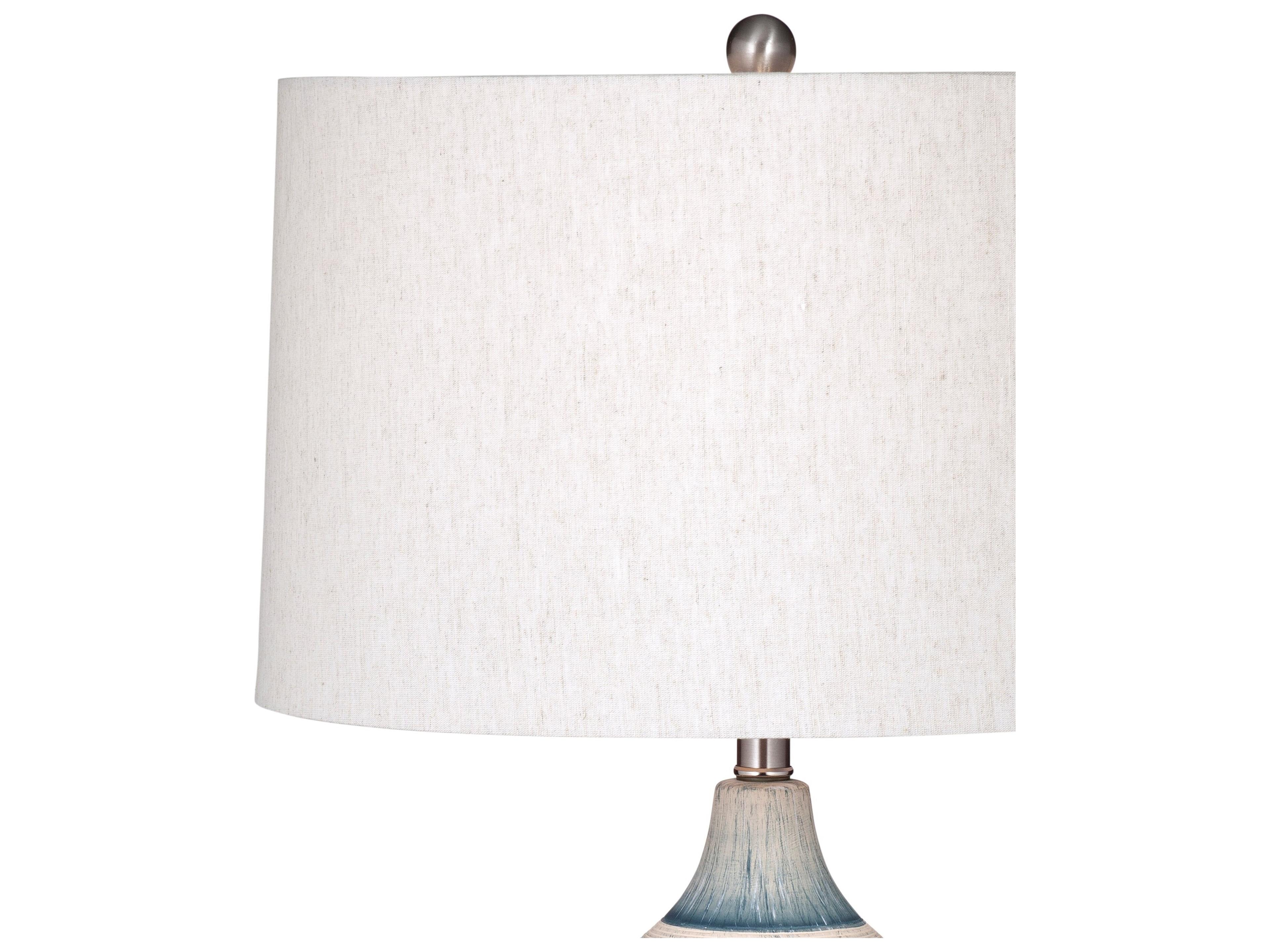 Bassett Mirror Matte Blue White Buffet Lamp