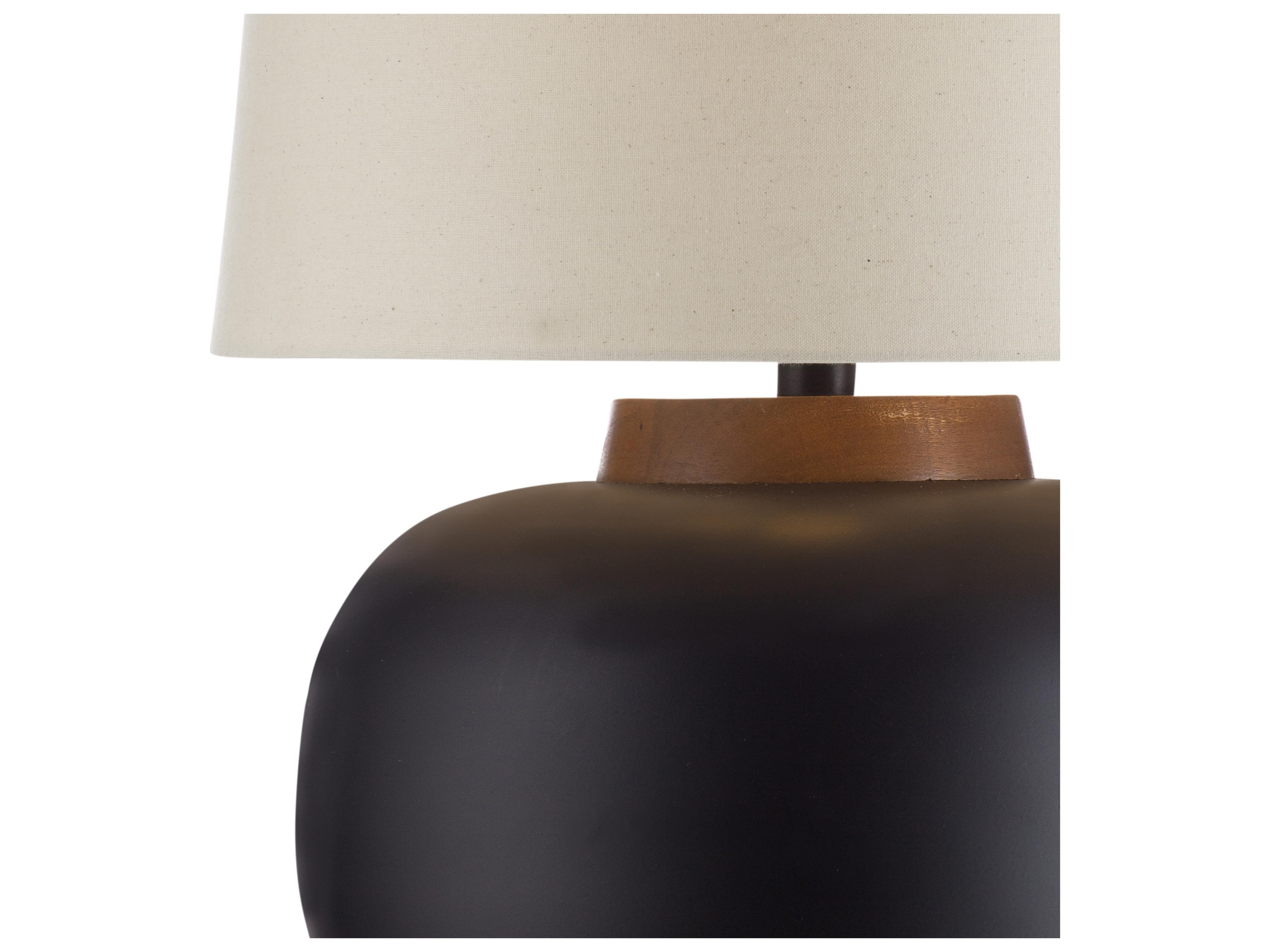 Bassett Mirror Black And Brown Table Lamp