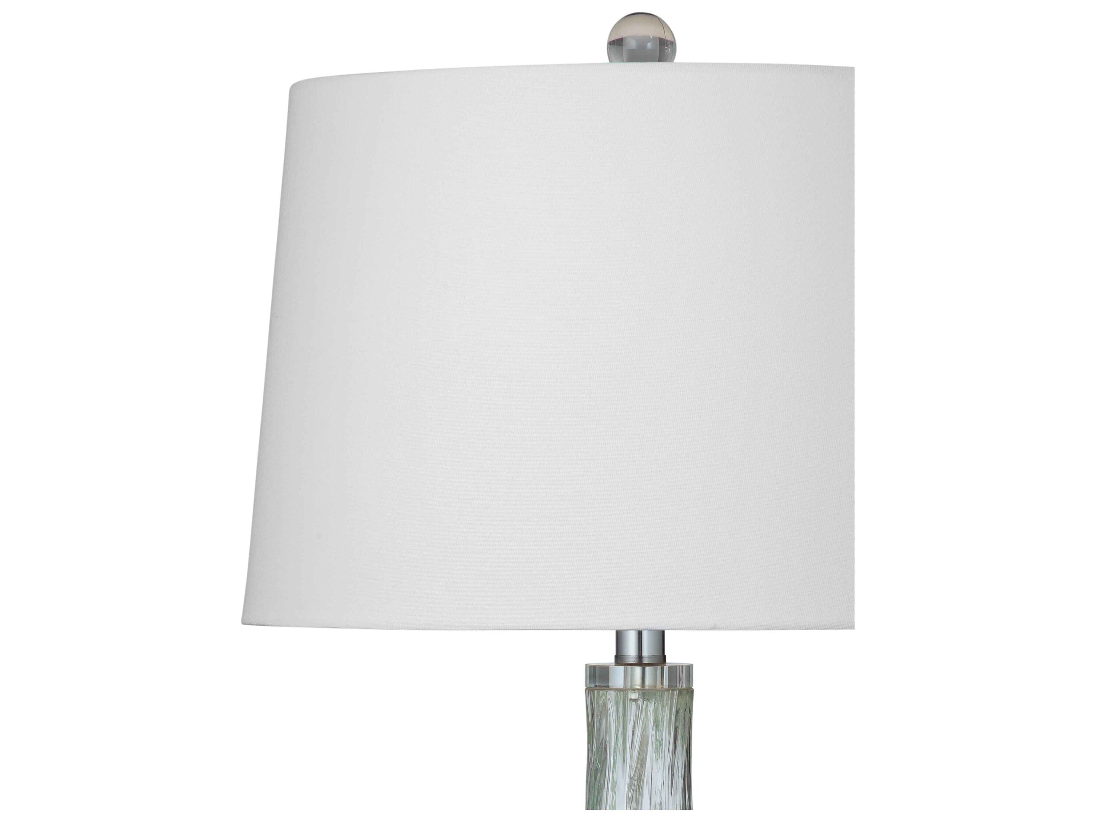 Bassett Mirror Green Clear Glass Buffet Lamp