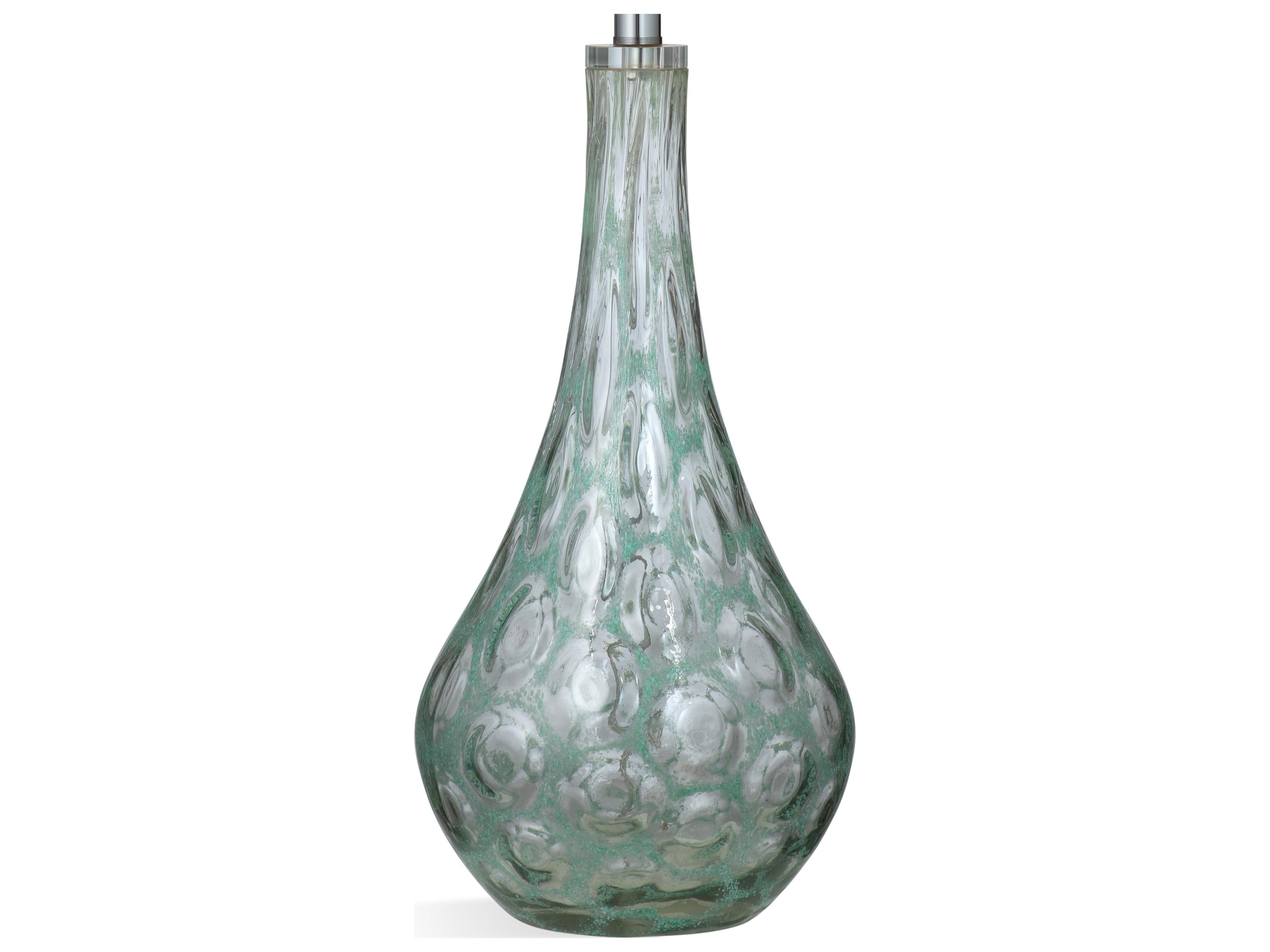 Bassett Mirror Green Clear Glass Buffet Lamp