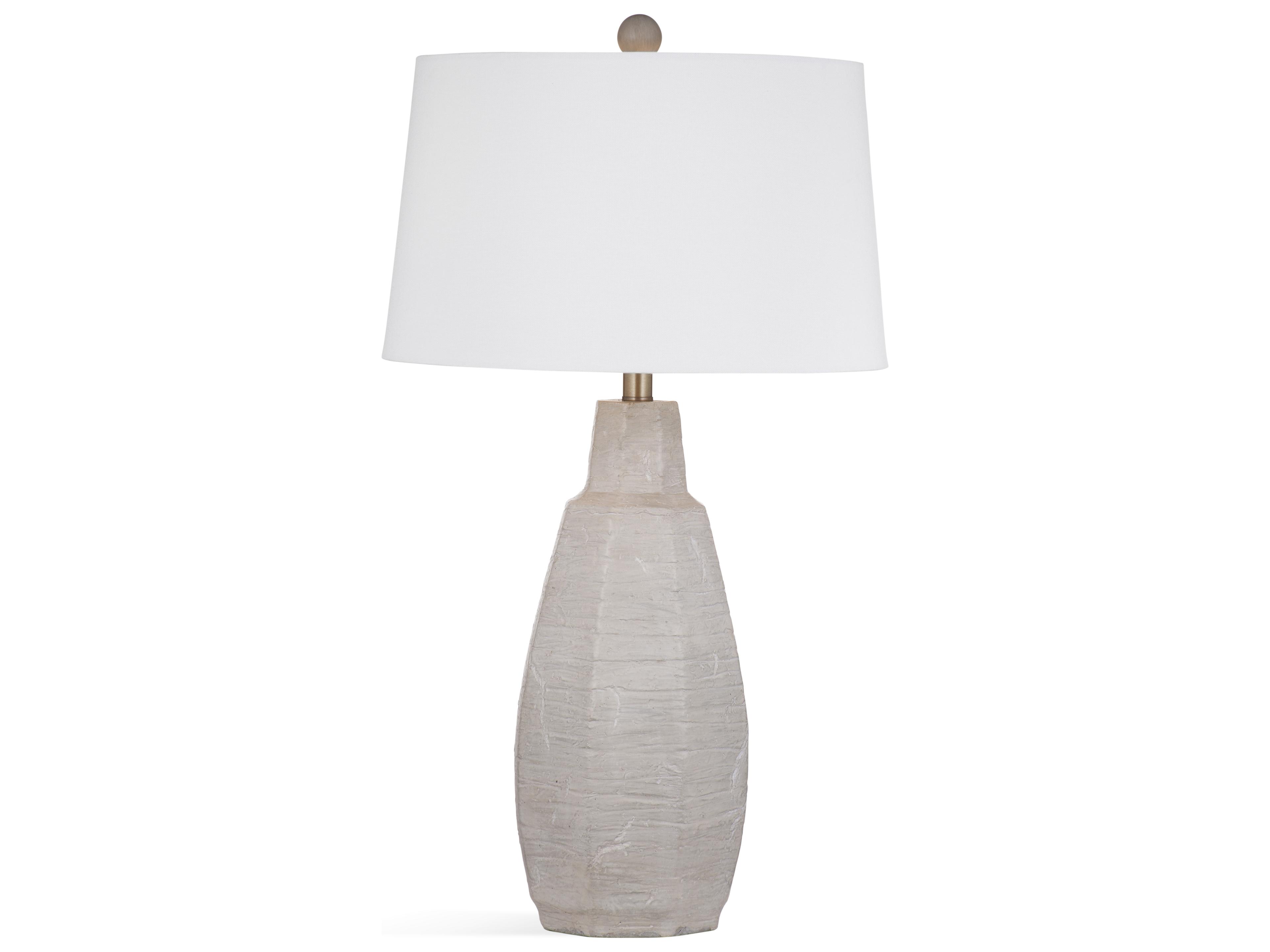 Bassett Mirror White Wash Buffet Lamp