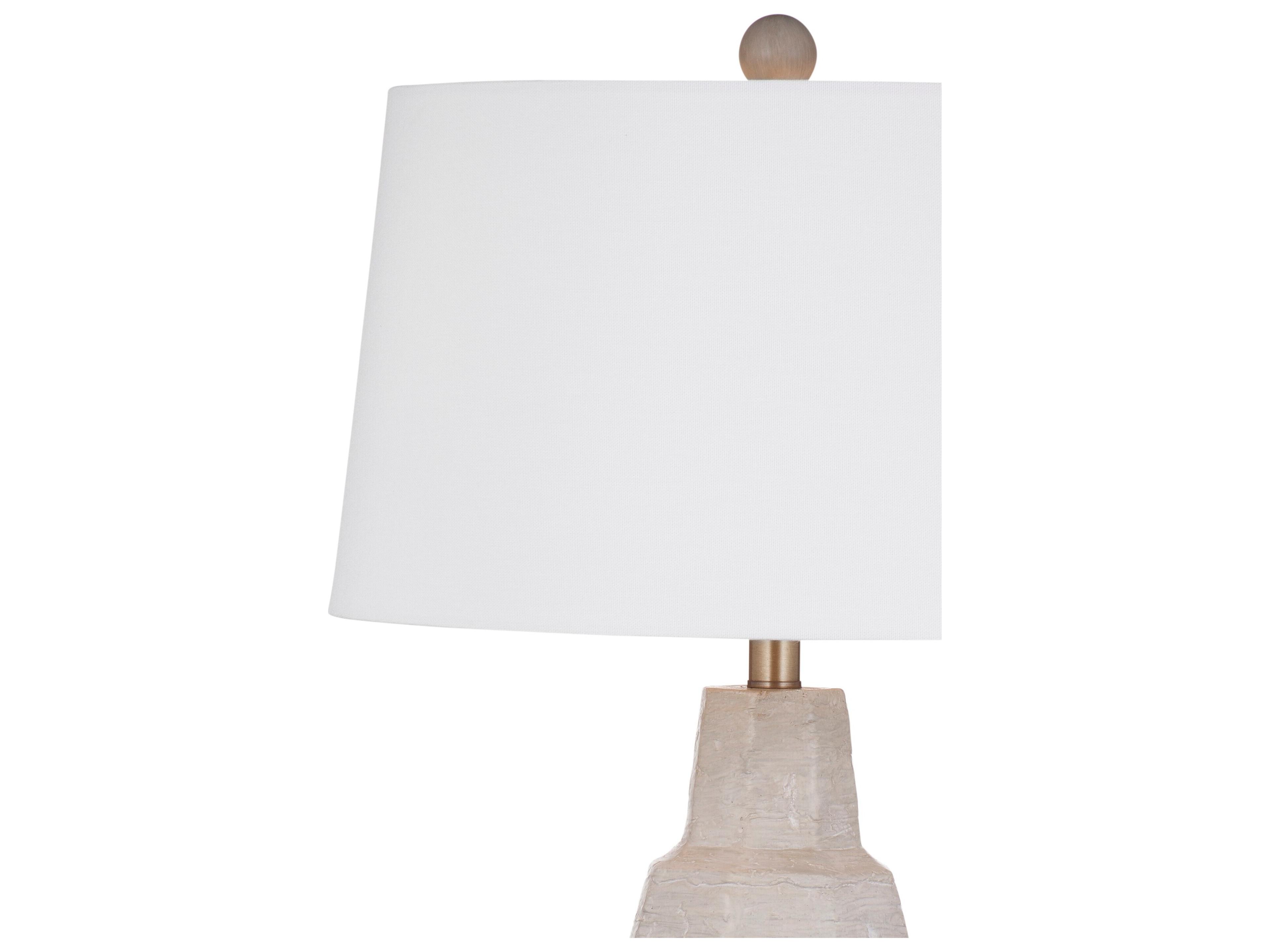 Bassett Mirror White Wash Buffet Lamp