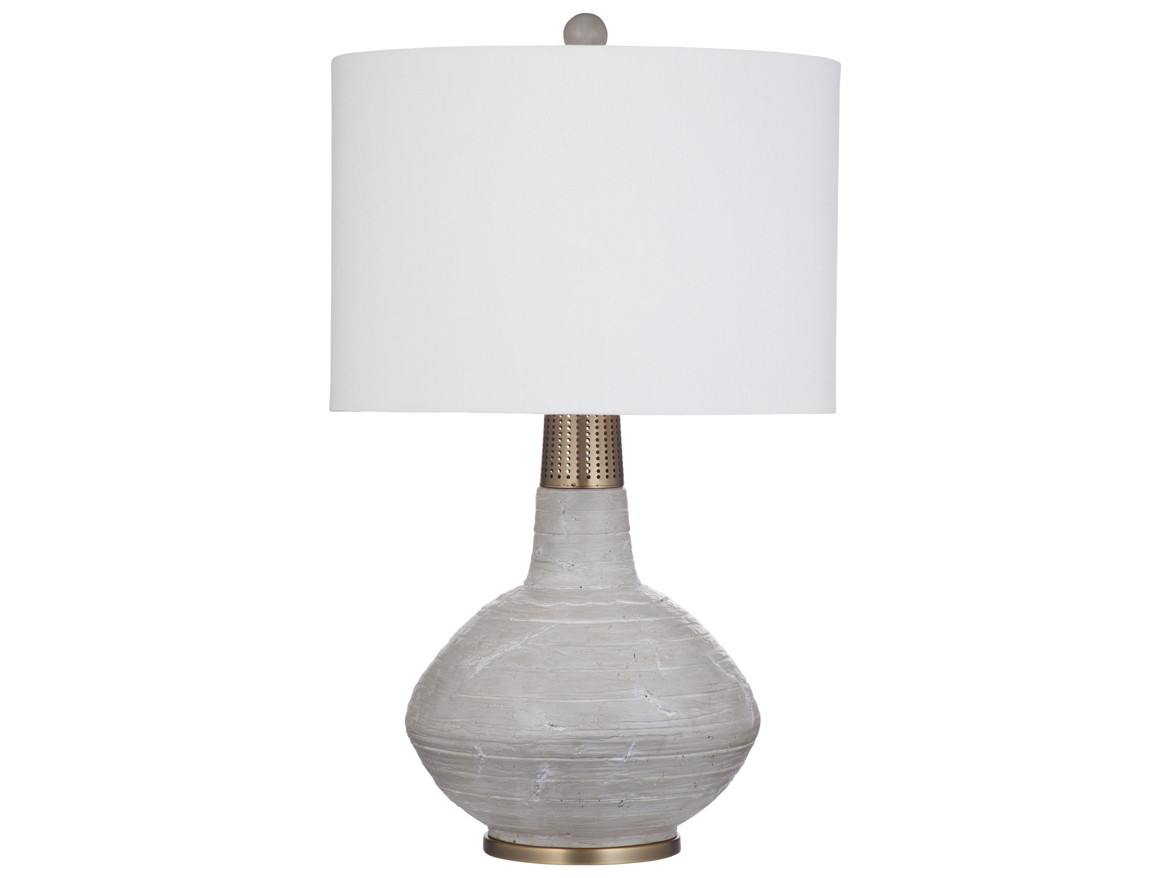 Bassett Mirror Cement Brass Buffet Lamp