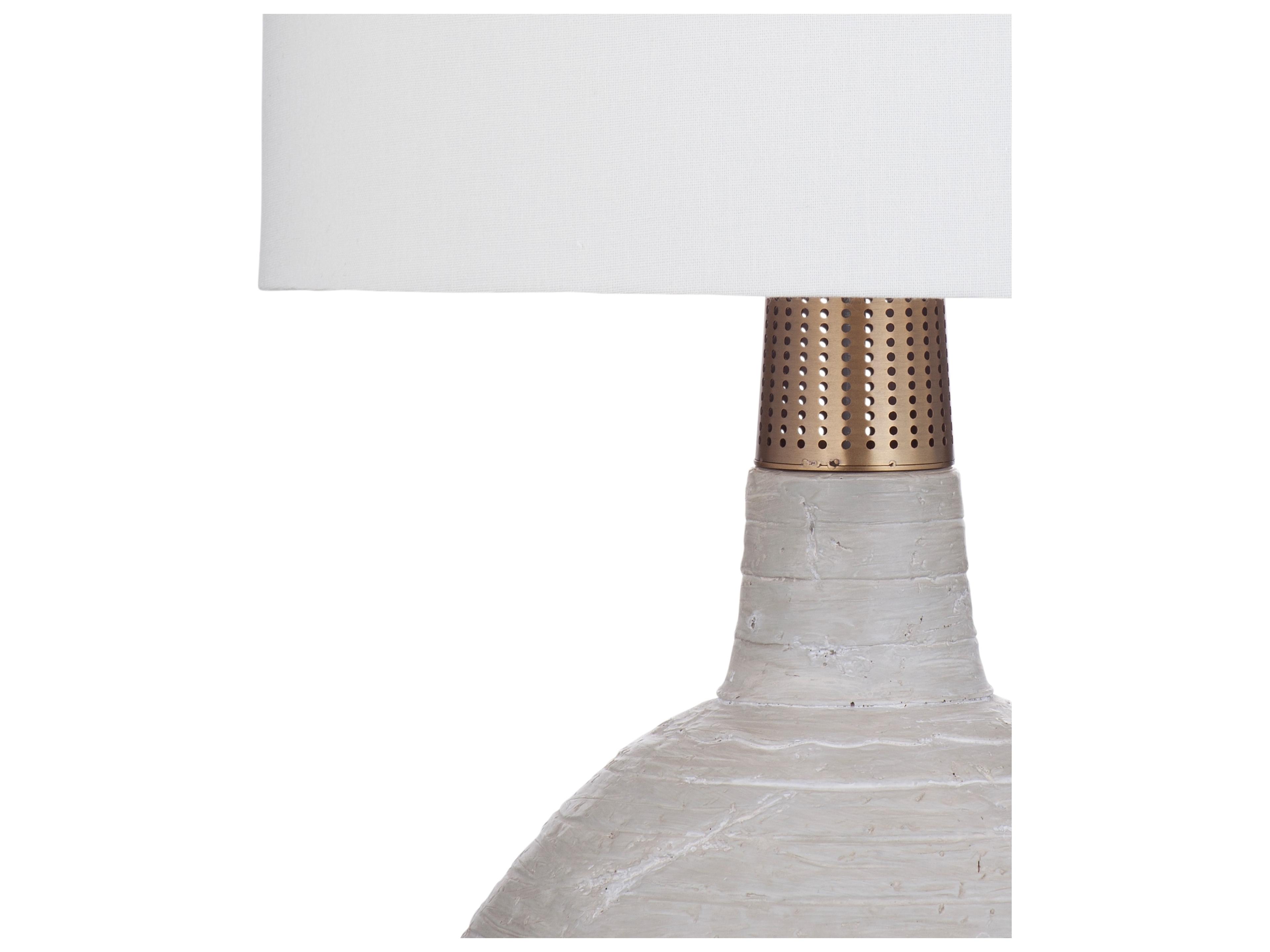 Bassett Mirror Cement Brass Buffet Lamp