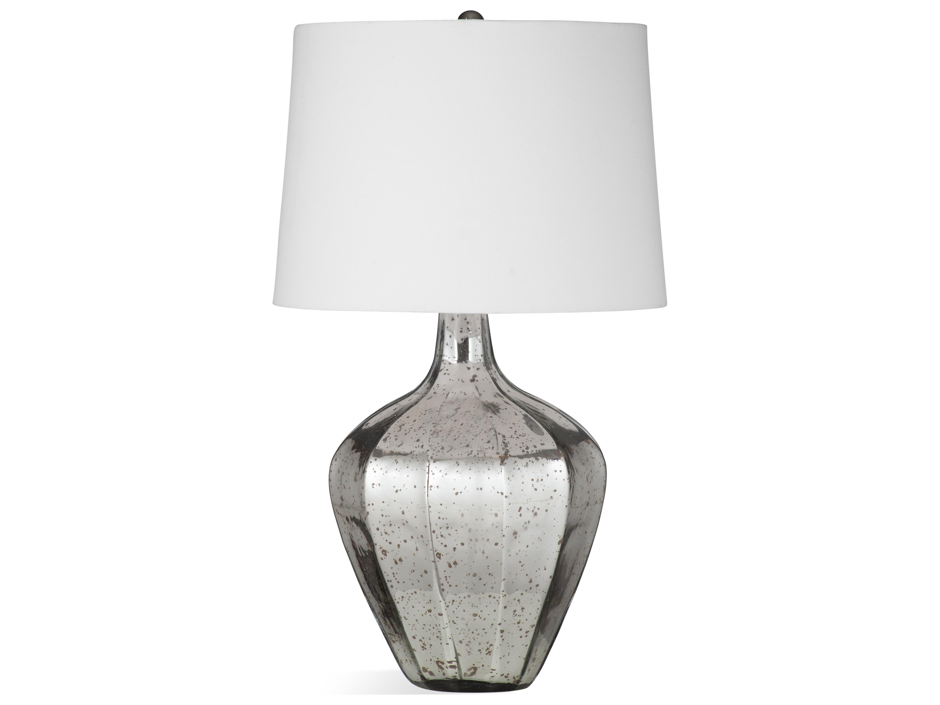 Mercury Glass Brown Buffet Lamp